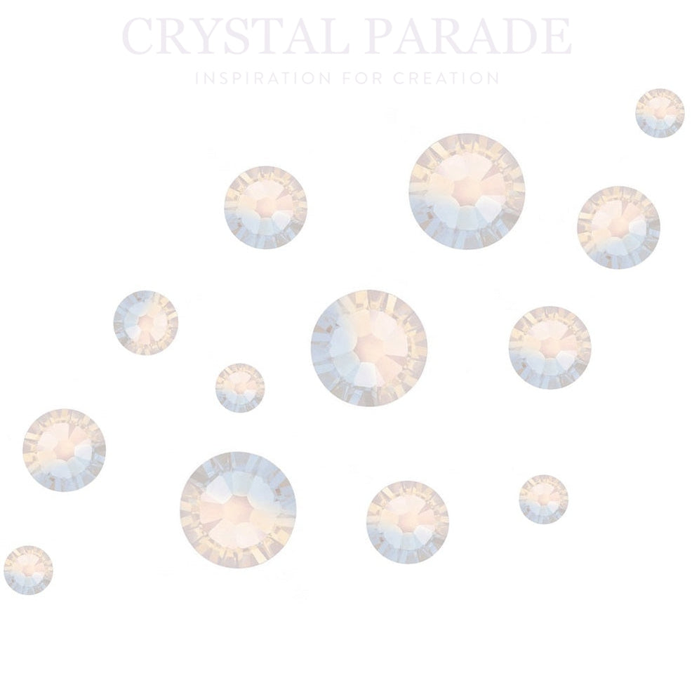 Zodiac Crystals Mixed Sizes Pack of 200 - White Opal
