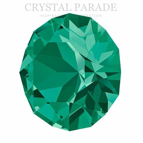 Swarovski 1012 Round Chaton Various Sizes - Emerald