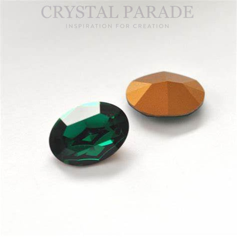 Swarovski 4100 Fancy Oval Emerald