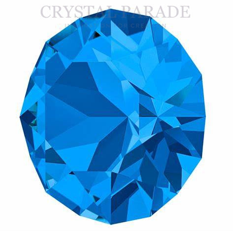 Swarovski Pointy Back Chaton Sapphire