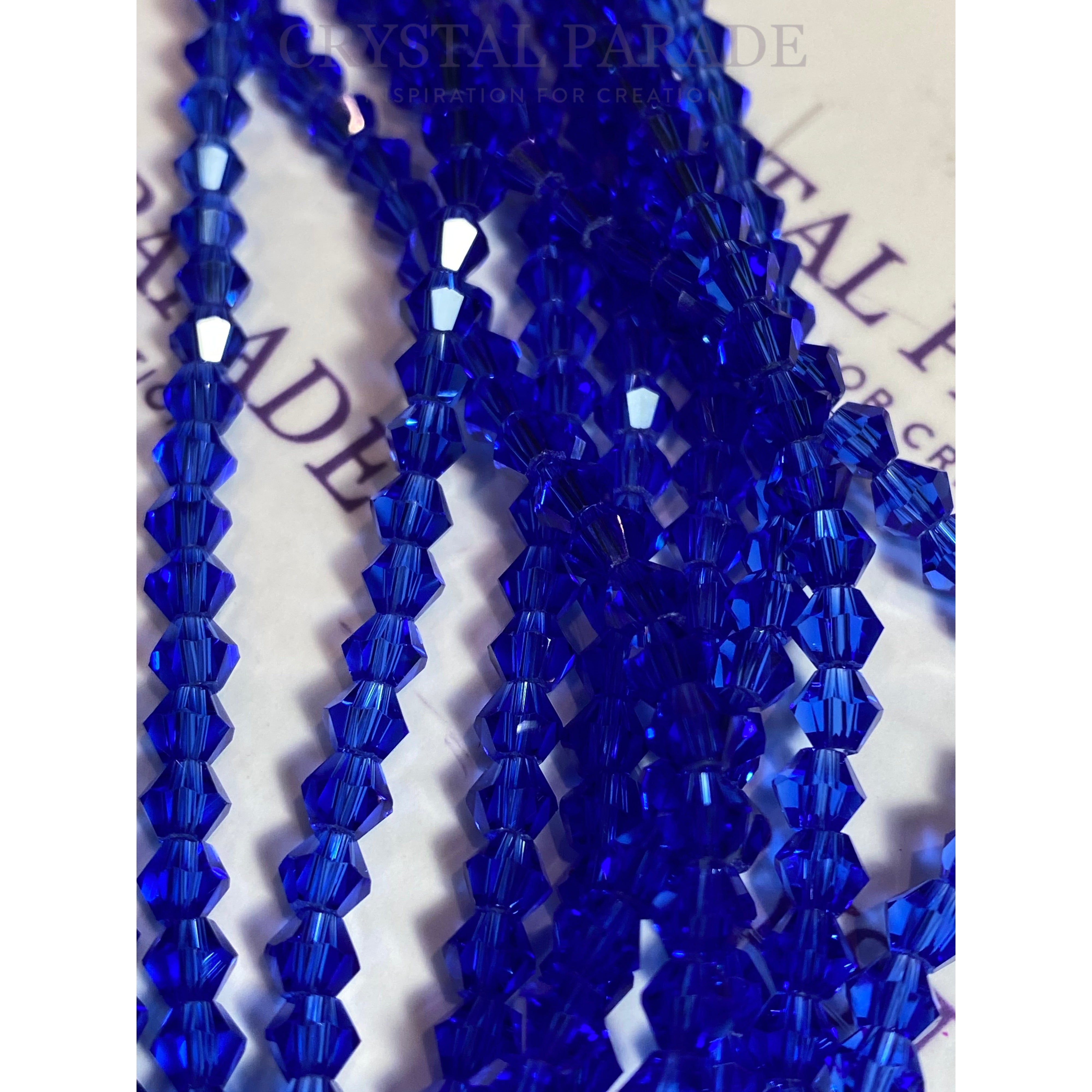 Zodiac Bicone Beads  - Sapphire