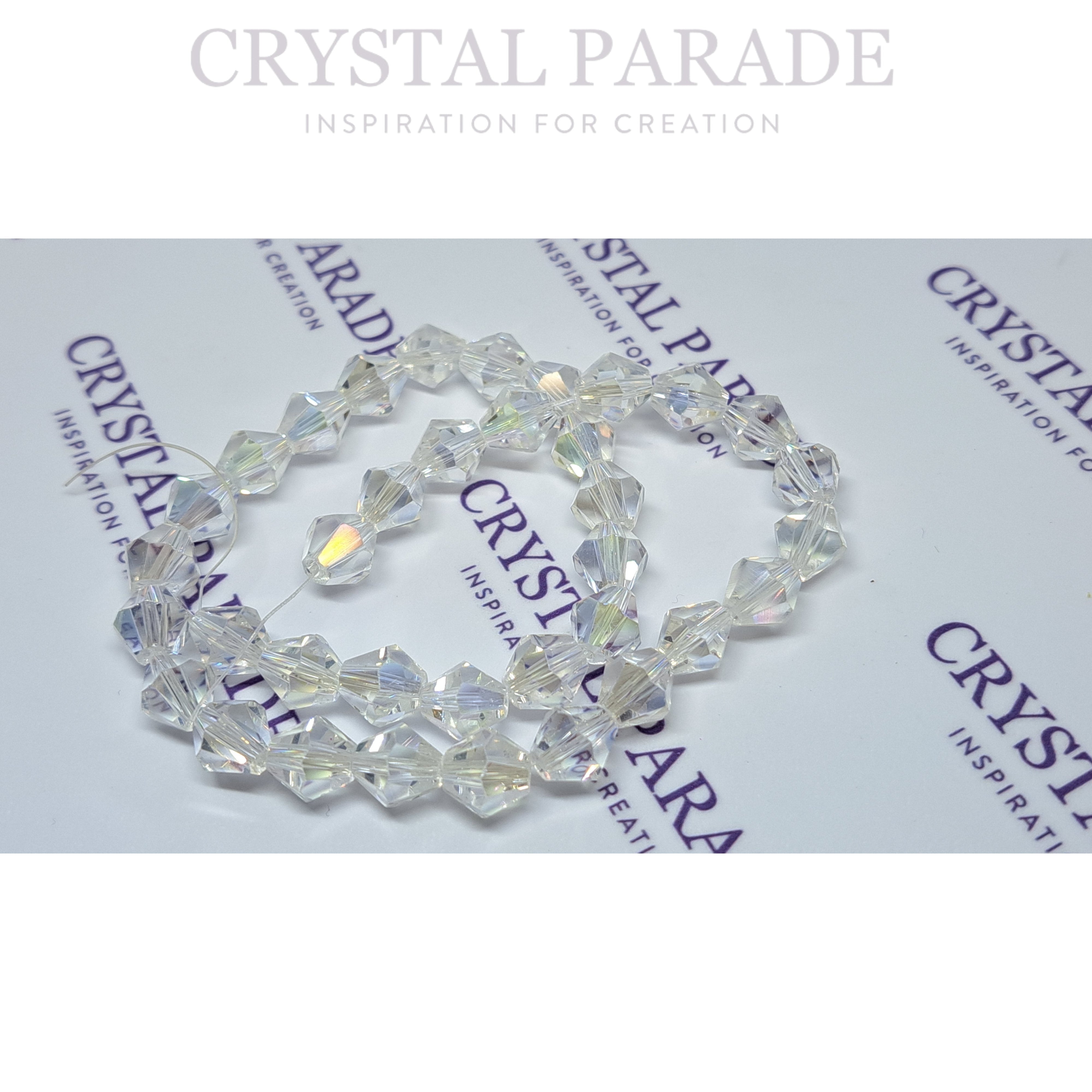 Zodiac Bicone Beads  - AB