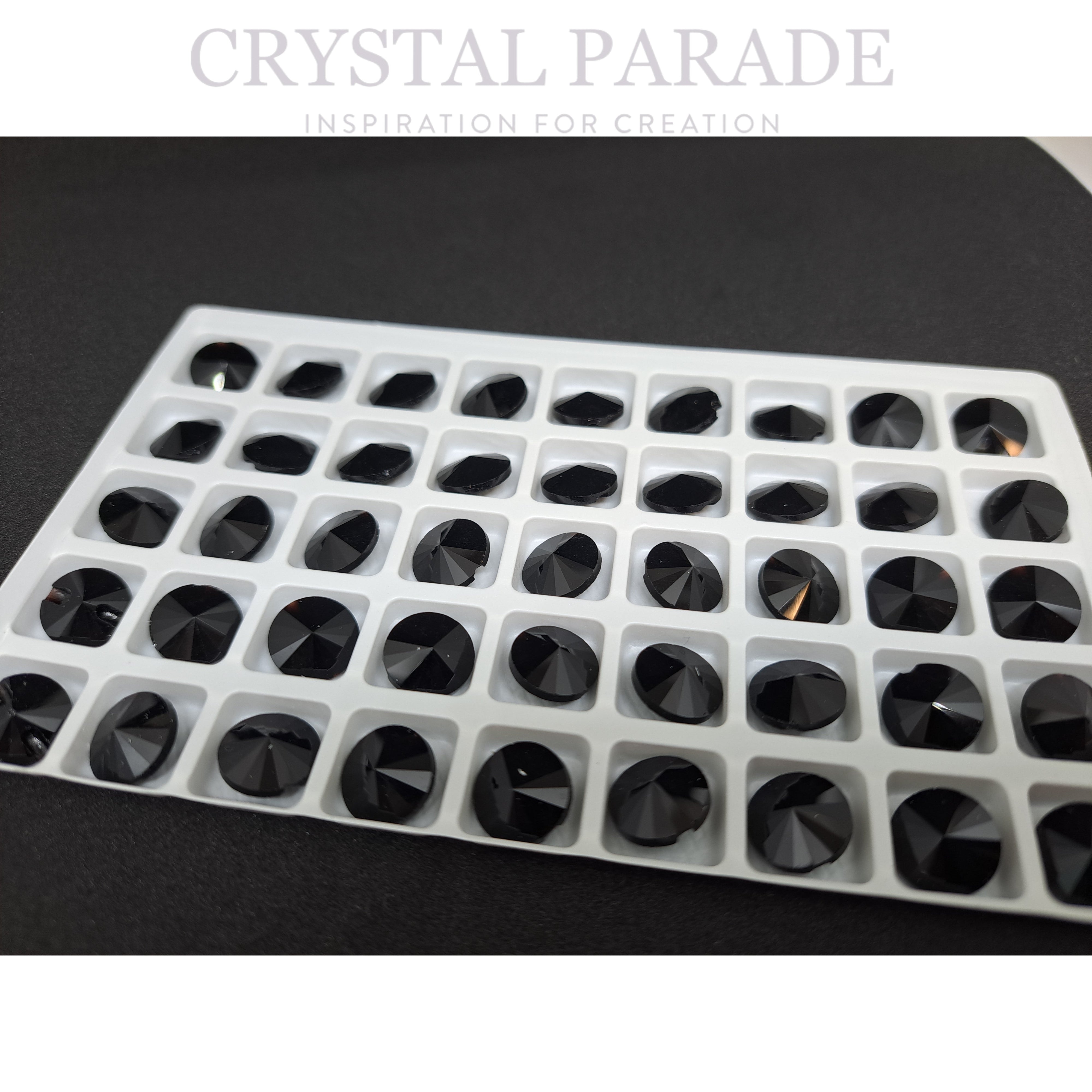 Zodiac Rivoli Buttons Jet Black