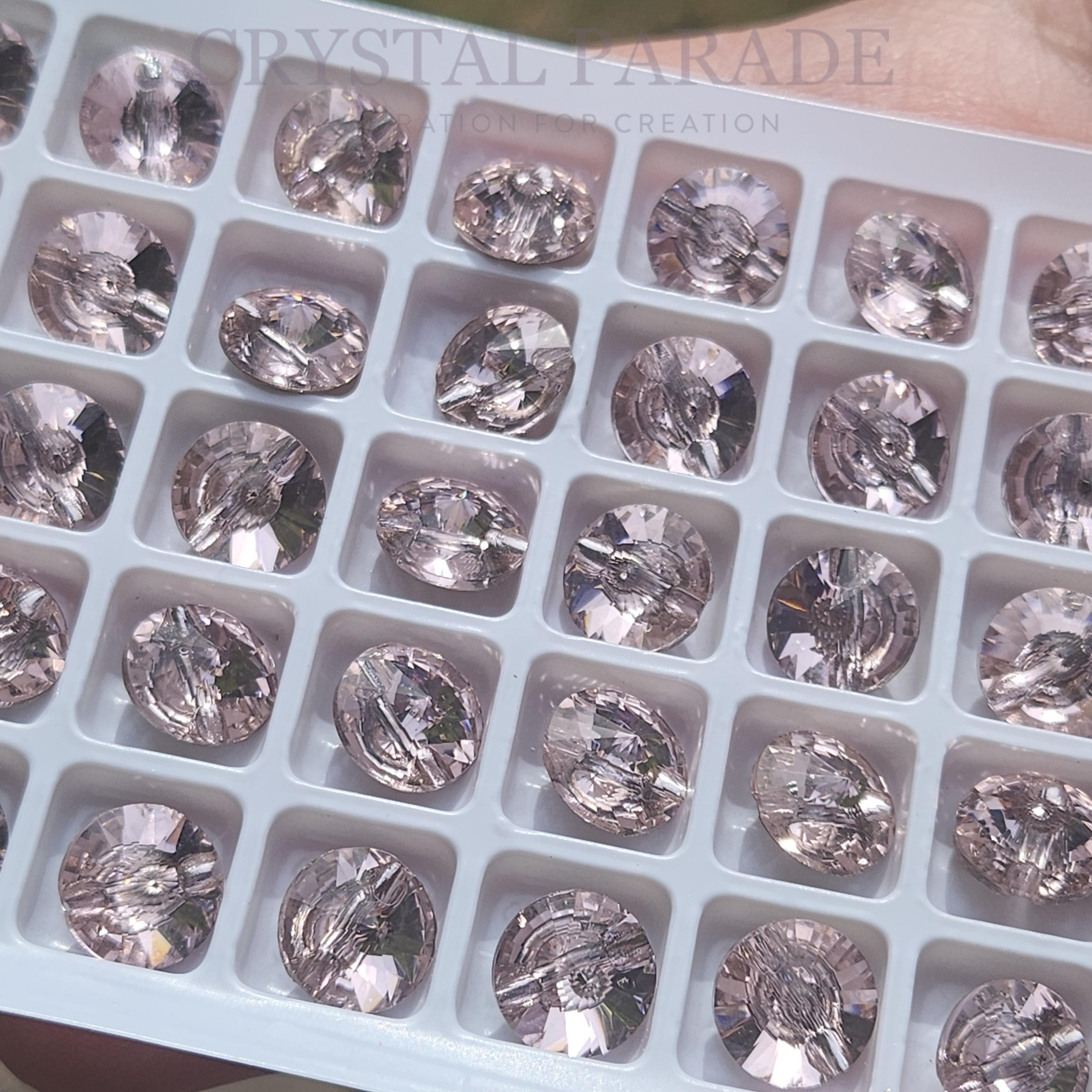 Zodiac Rivoli Buttons Light Rose