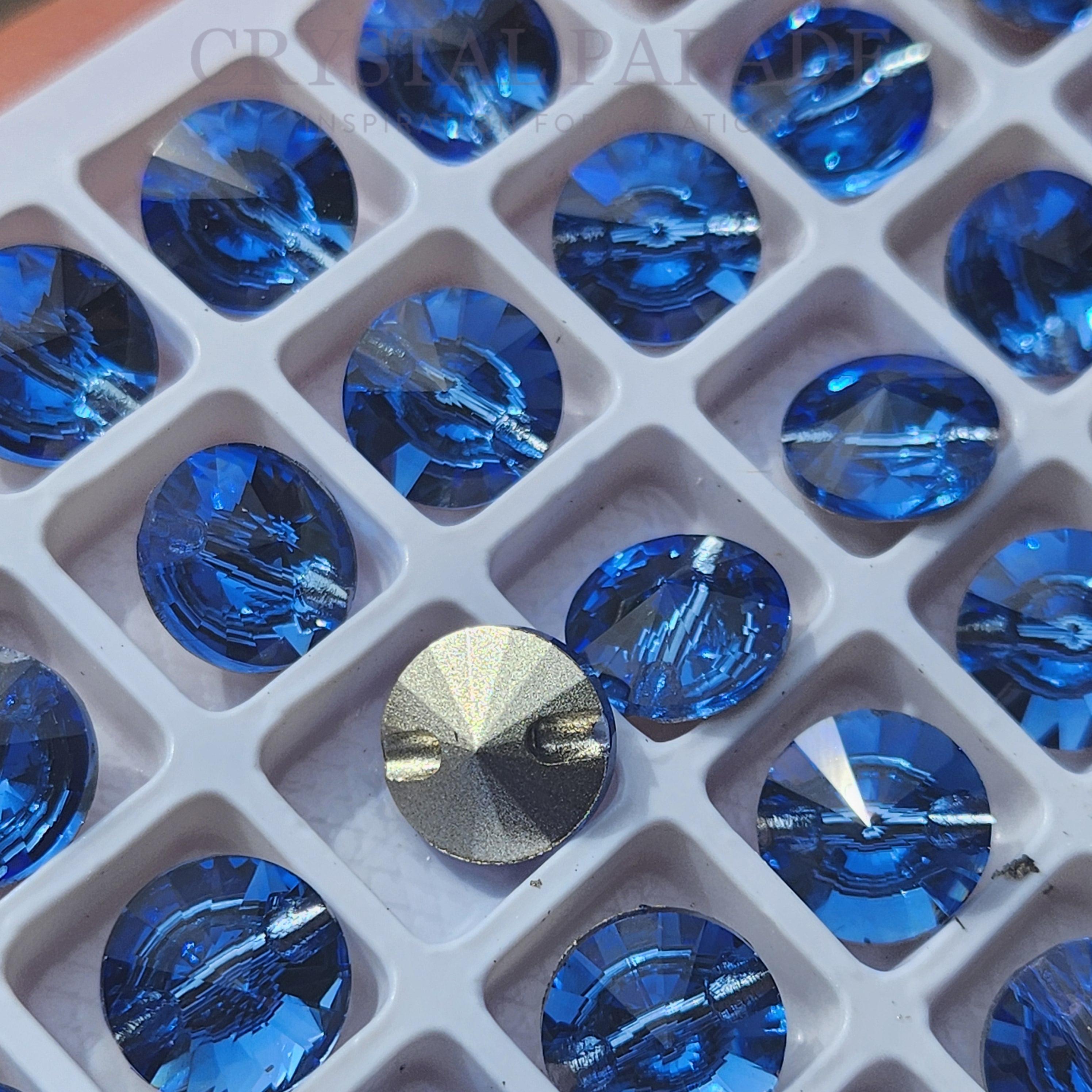 Zodiac Rivoli Buttons Sapphire