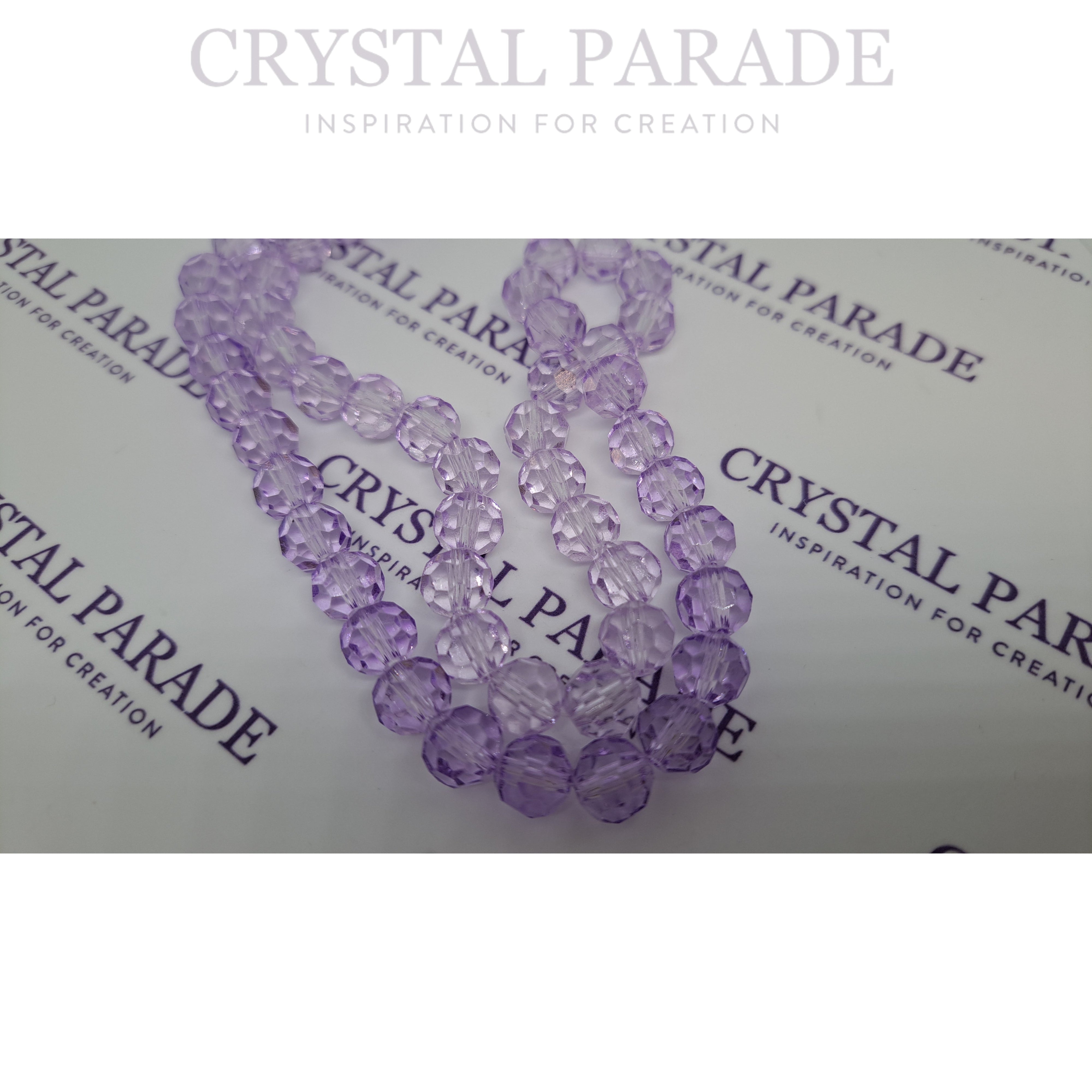 Zodiac Round Beads  - Light Purple