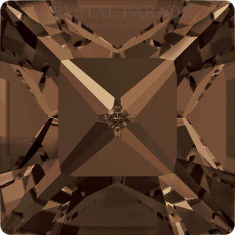 Swarovski 4428 xilion-Fancy Square 4mm - Pack of 24 Smoked Topaz