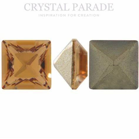 Swarovski 4428 xilion-Fancy Square 6mm - Pack of 12 Topaz
