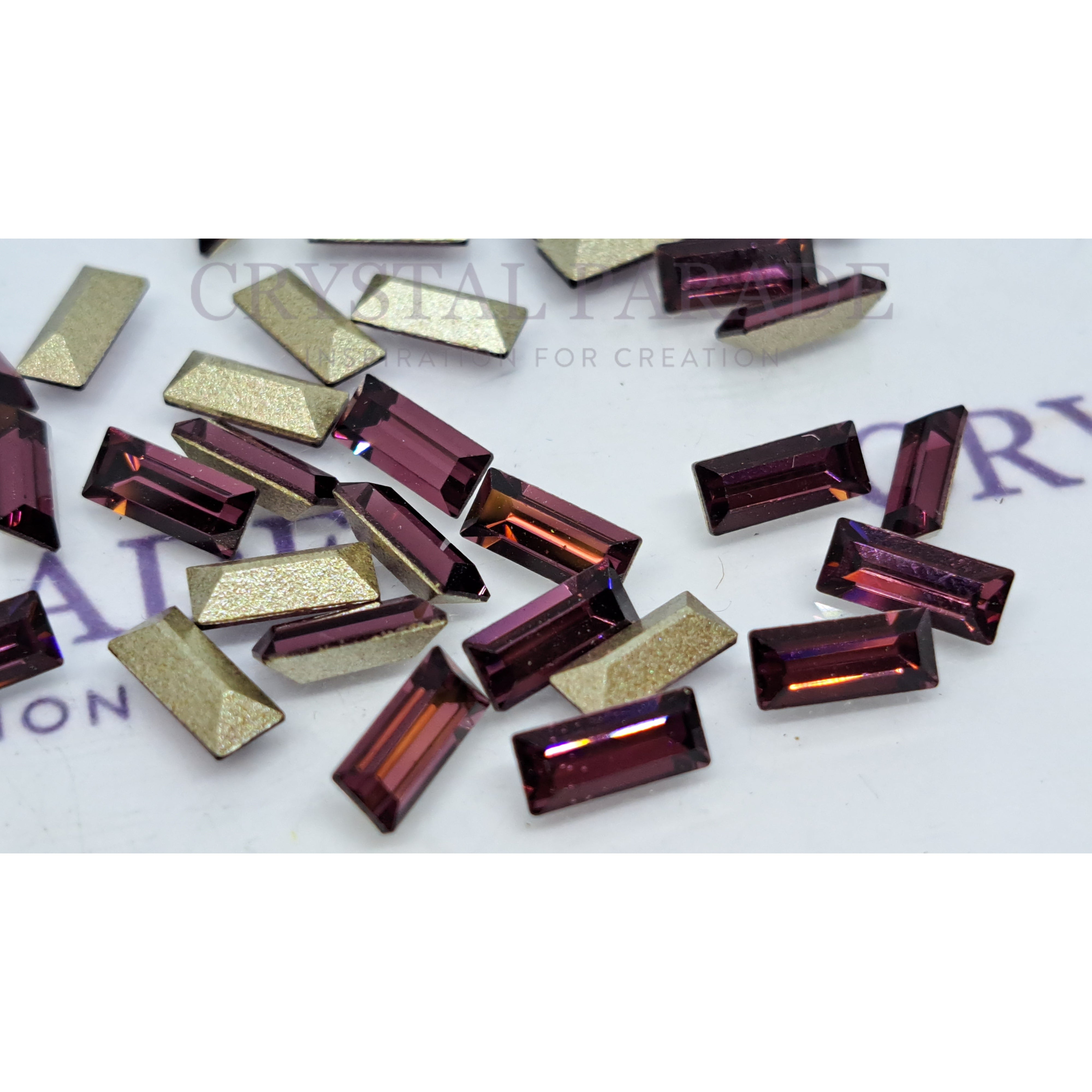 Swarovski 4501 Fancy Baguette 4x2mm - Pack of 24 Amethsyt