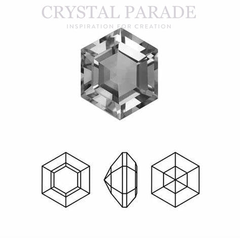 Swarovski 4730 Fancy Hexagon 12mm Pack of 2 Clear