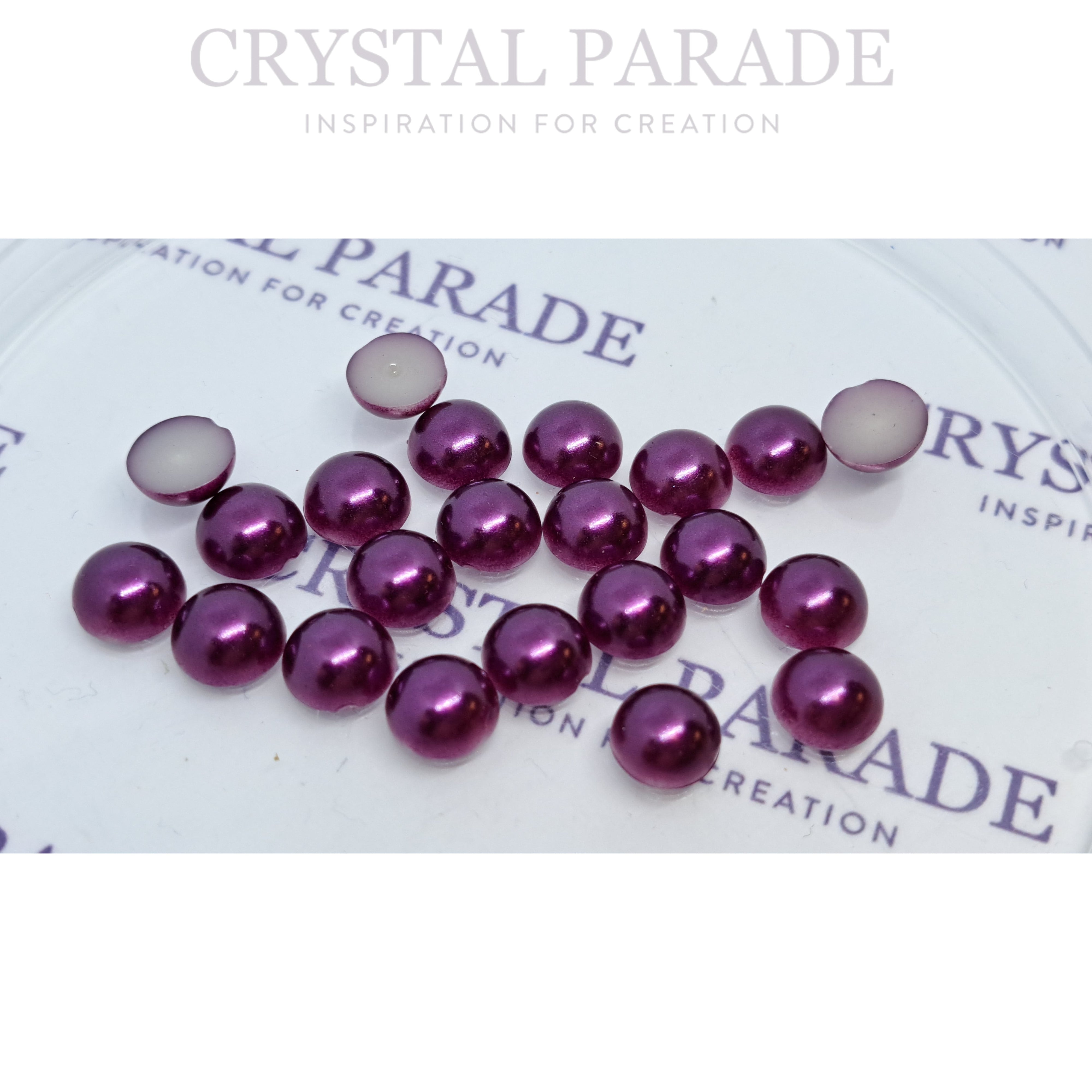 Limited Edition - Zodiac Flatback Pearls - Plum