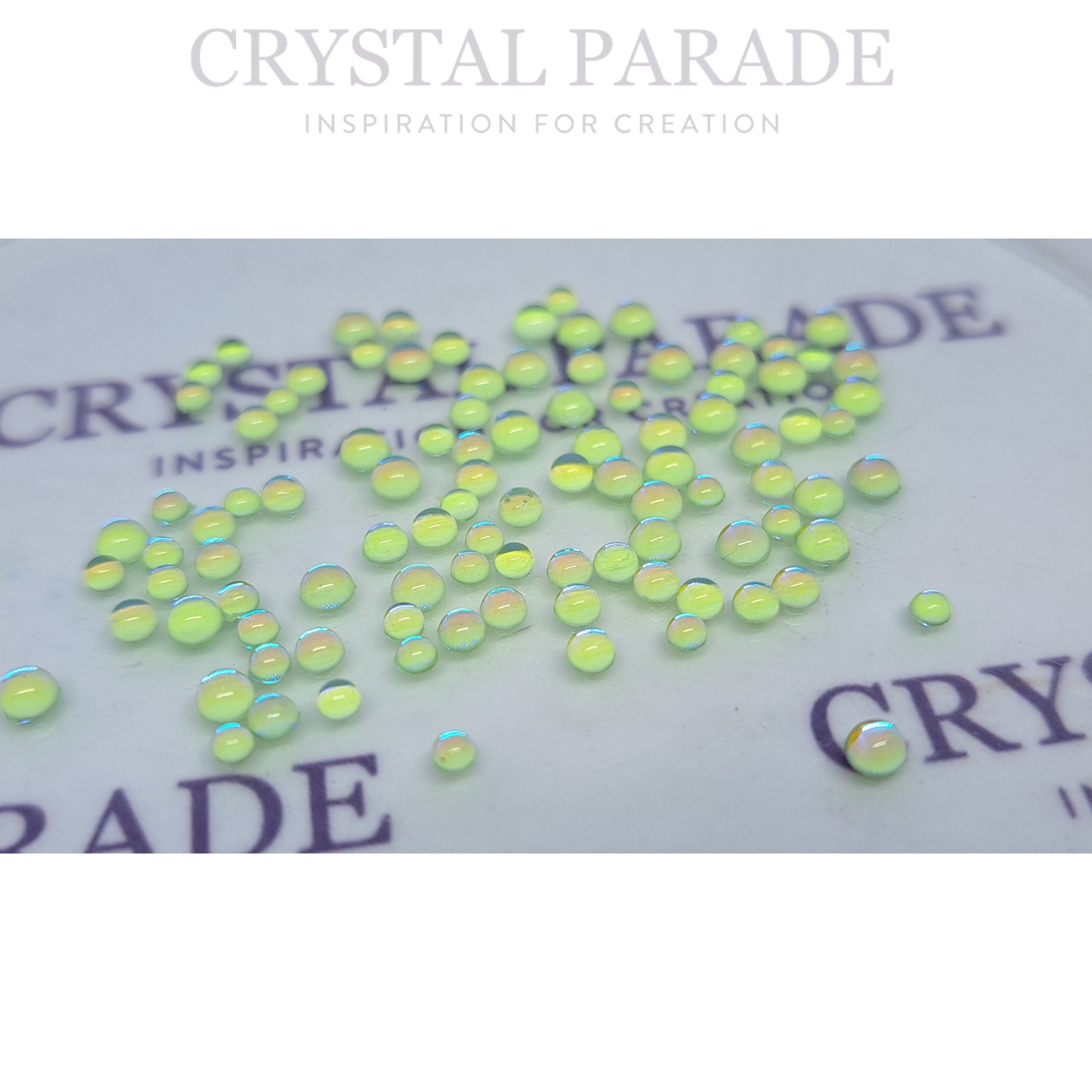 Limited Edition - Zodiac Mermaid Bubbles Mixed Sizes x100 - Light Peridot