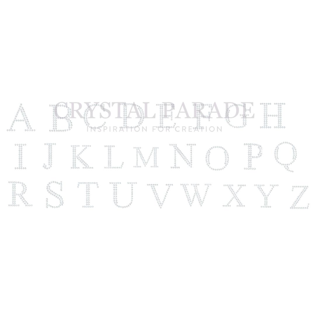 Preciosa Hotfix Transfers - Alphabet Letters A-Z