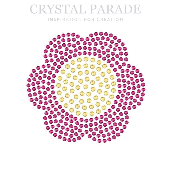 Preciosa Hotfix Transfers - Pink Lantana Flower