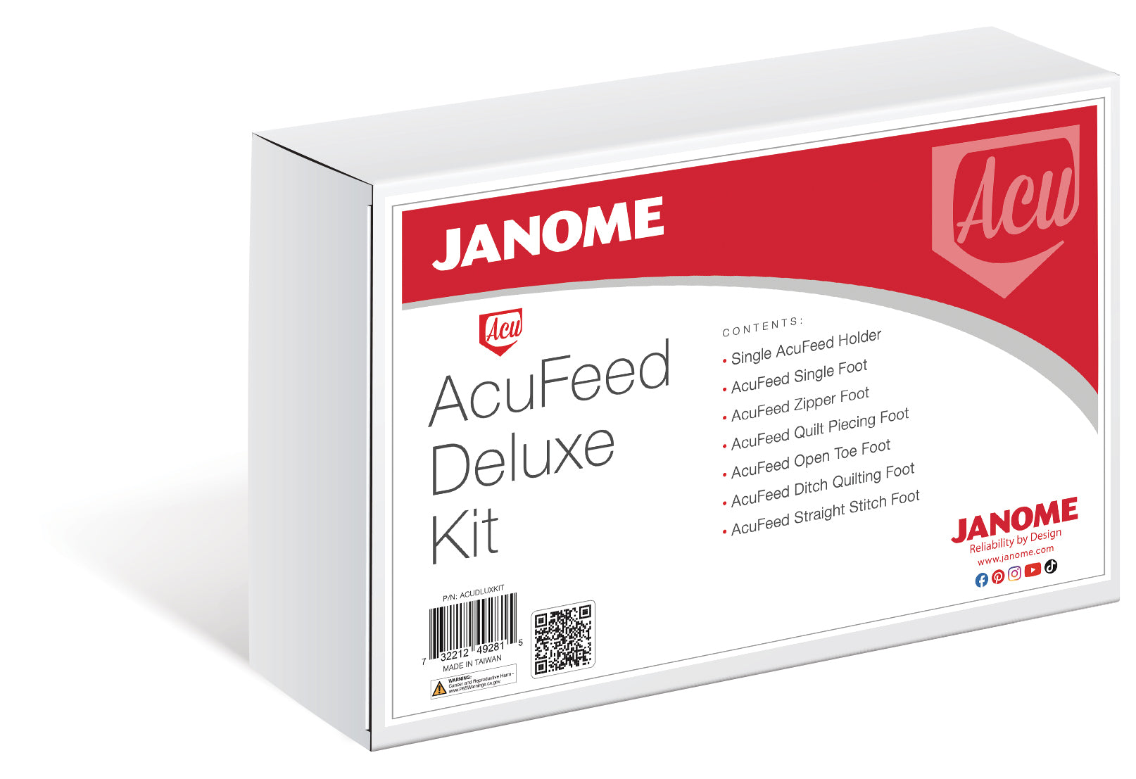 Janome AcuFeed Delux Kit  | 7 foot kit plus holder
