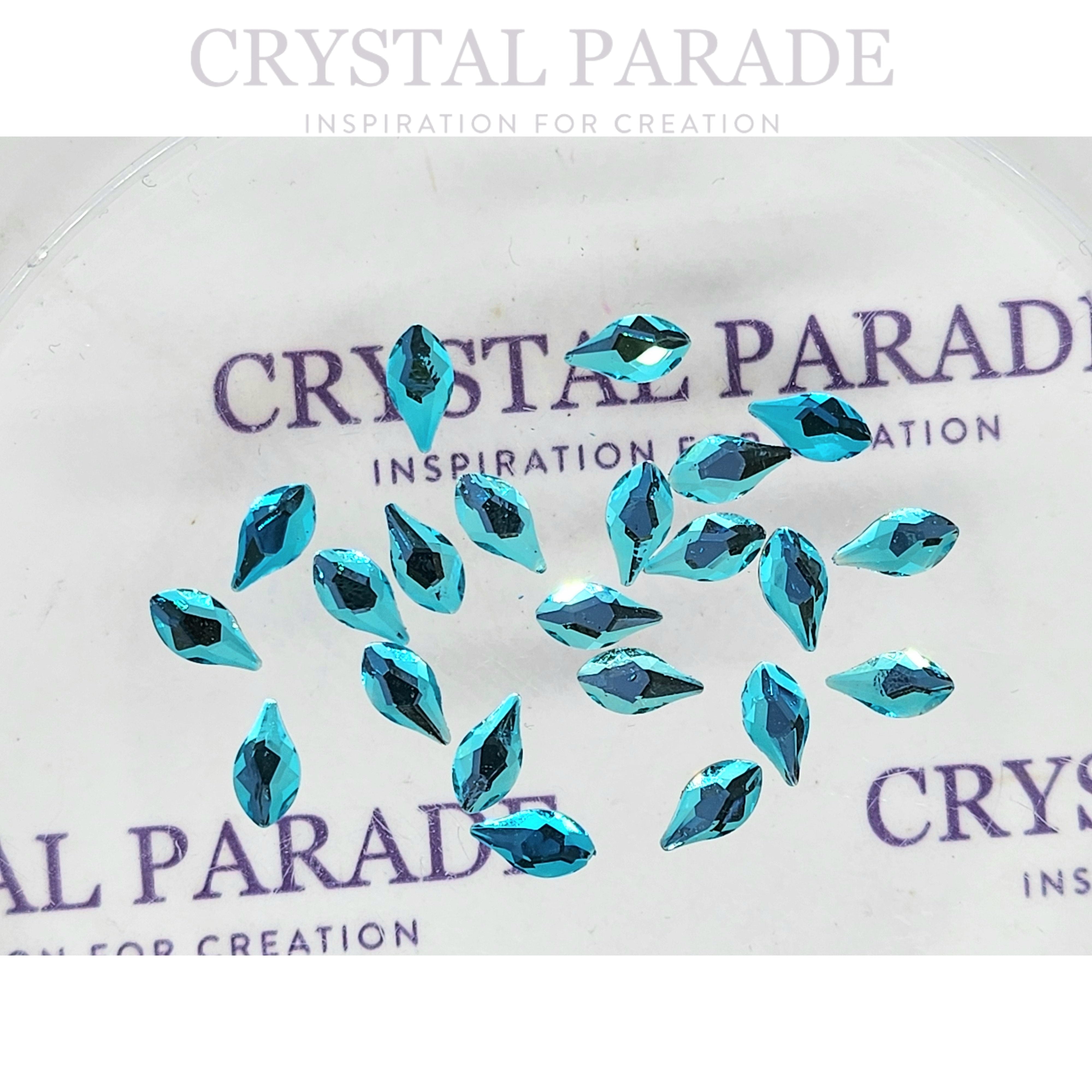 Limited Edition - Zodiac Crystal Flame Shape 8mm Aquamarine - Pack of 20