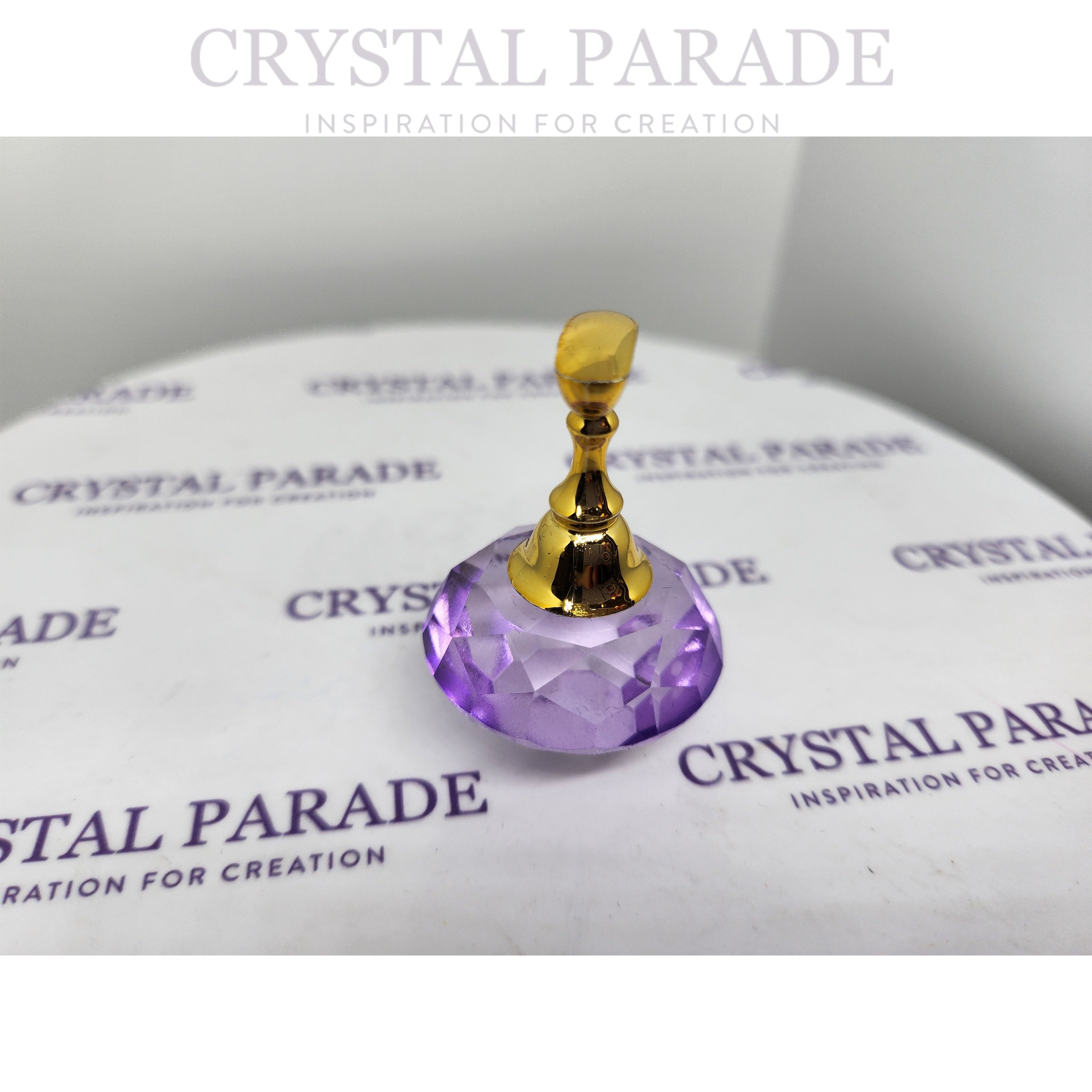Magnetic Crystal Nail Tip Holder with 5 stands - Light Amethyst