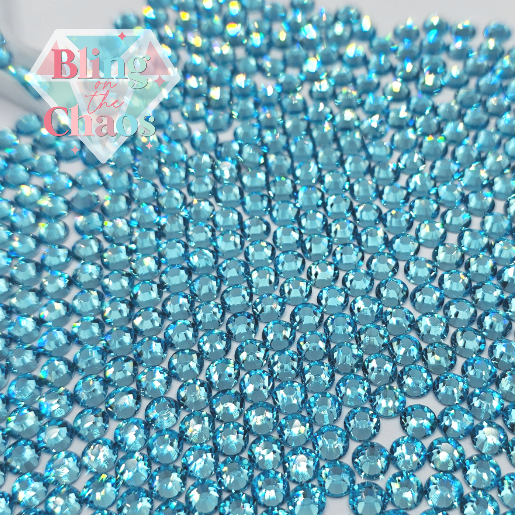 Aqua Rhinestone