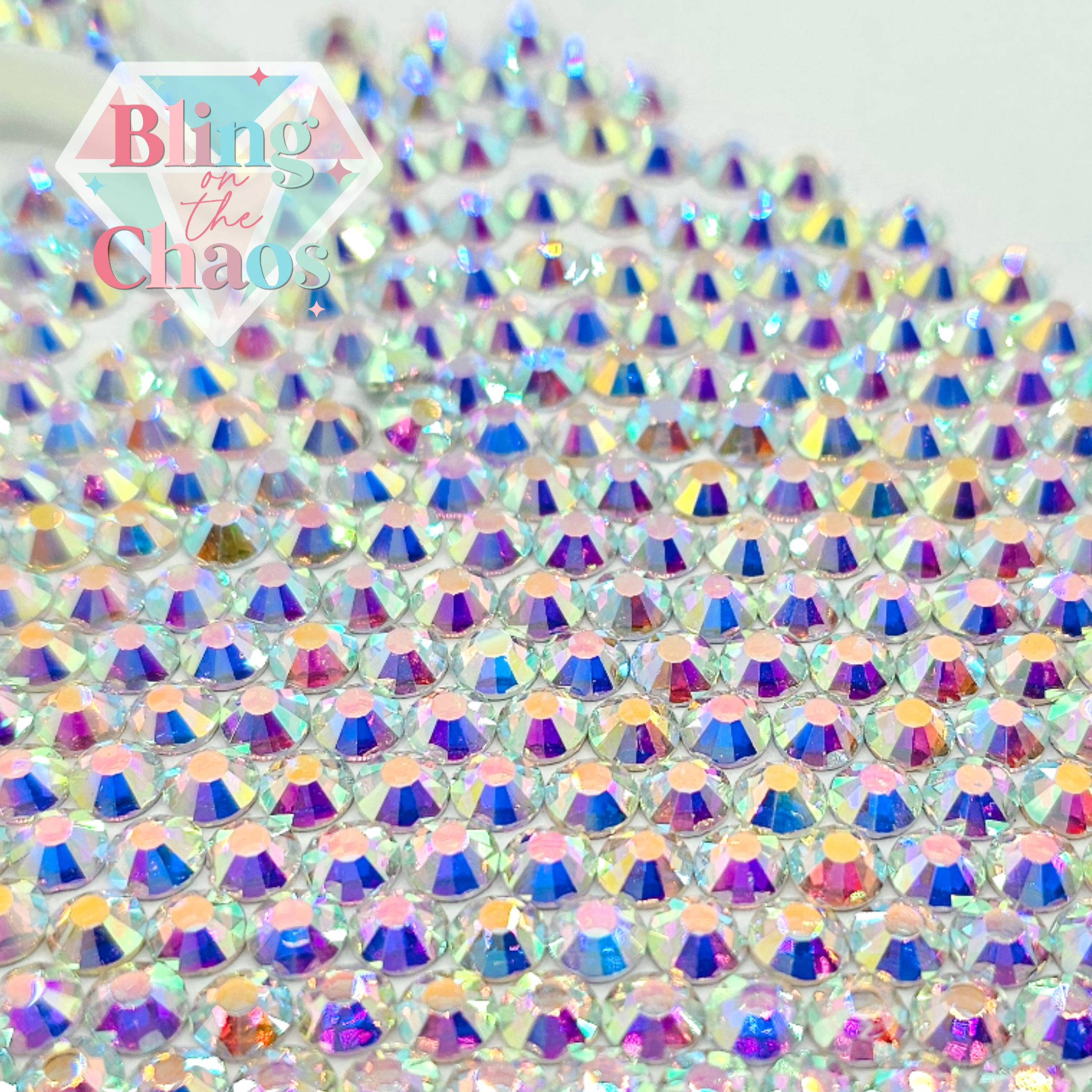 Crystal AB Silver Back Rhinestone