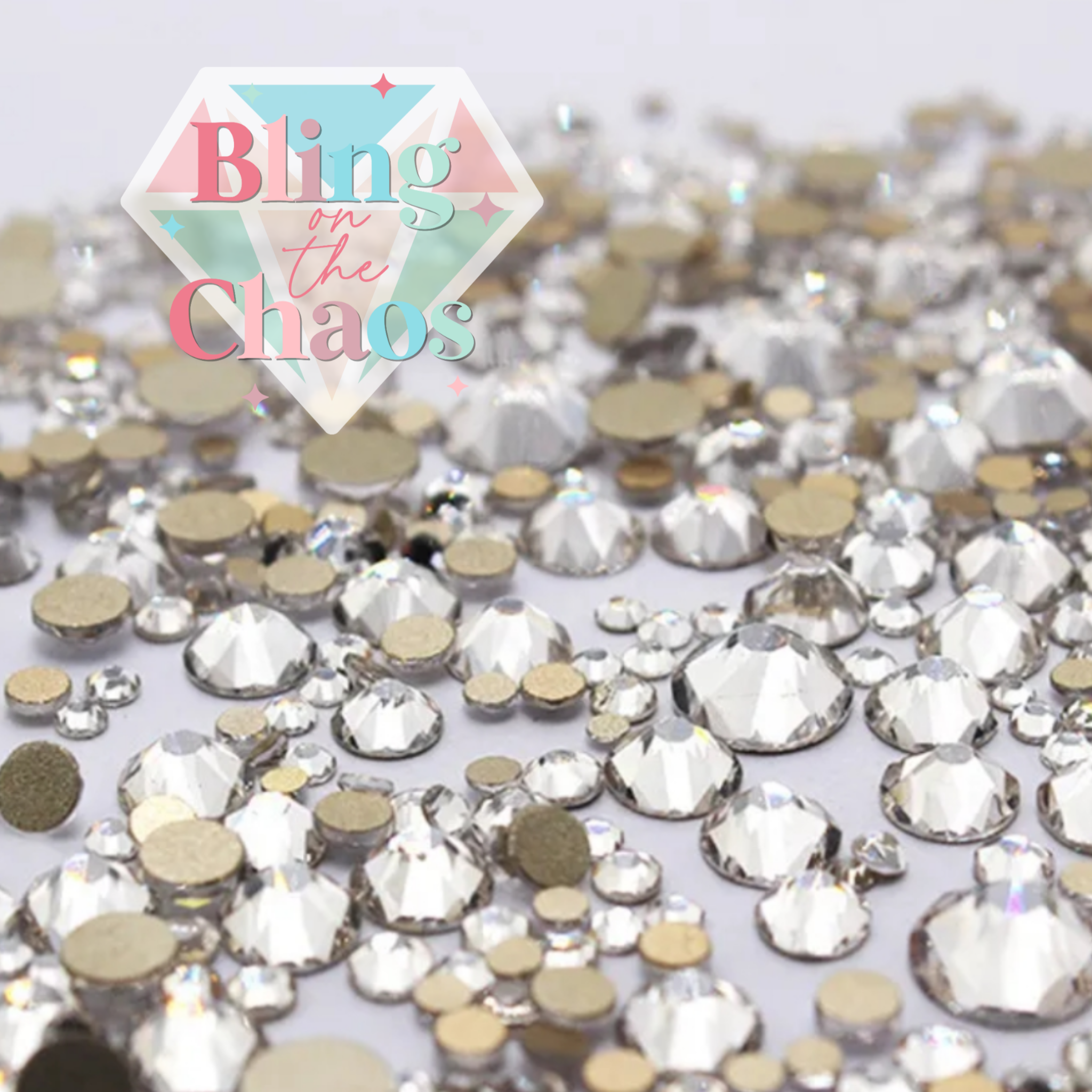 Crystal Gold Back Rhinestone