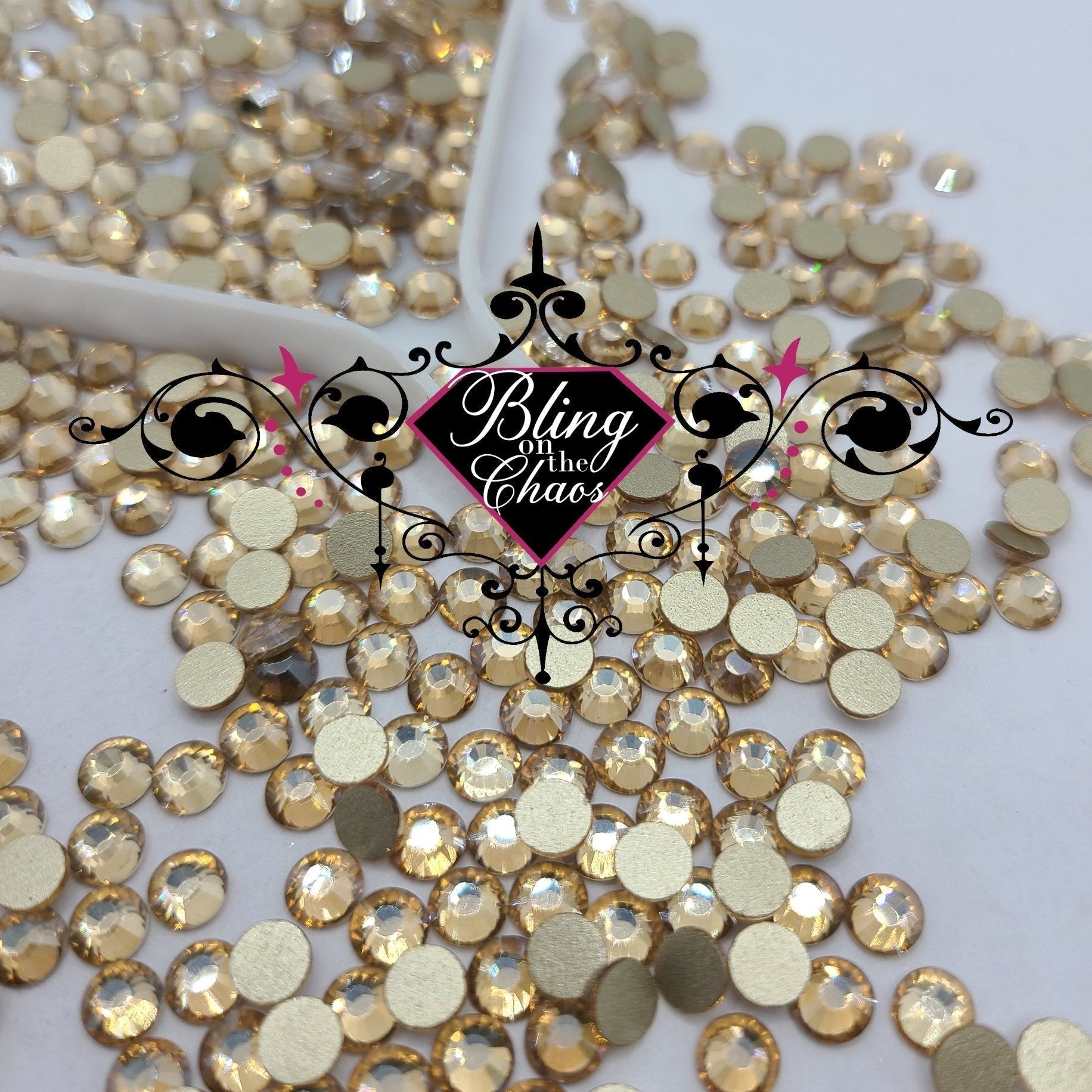 Golden Shadow Gold Back Rhinestone