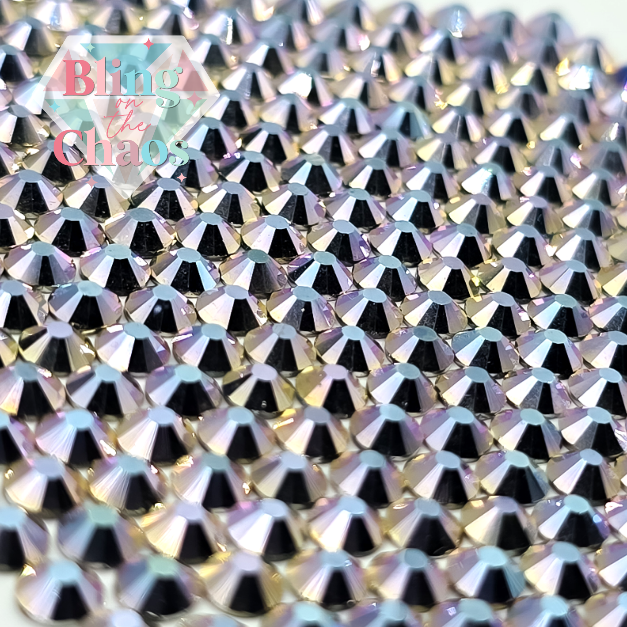 Light Violet Hematite Rhinestone