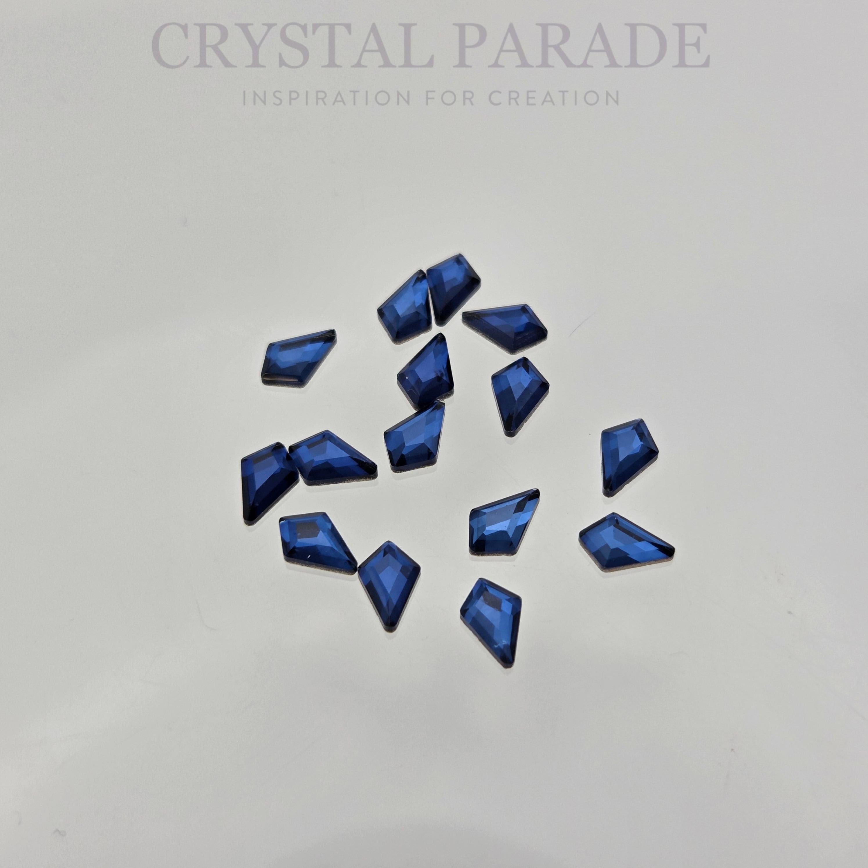 Zodiac Crystal Kite Shape 4x6.5mm Montana - Pack of 20