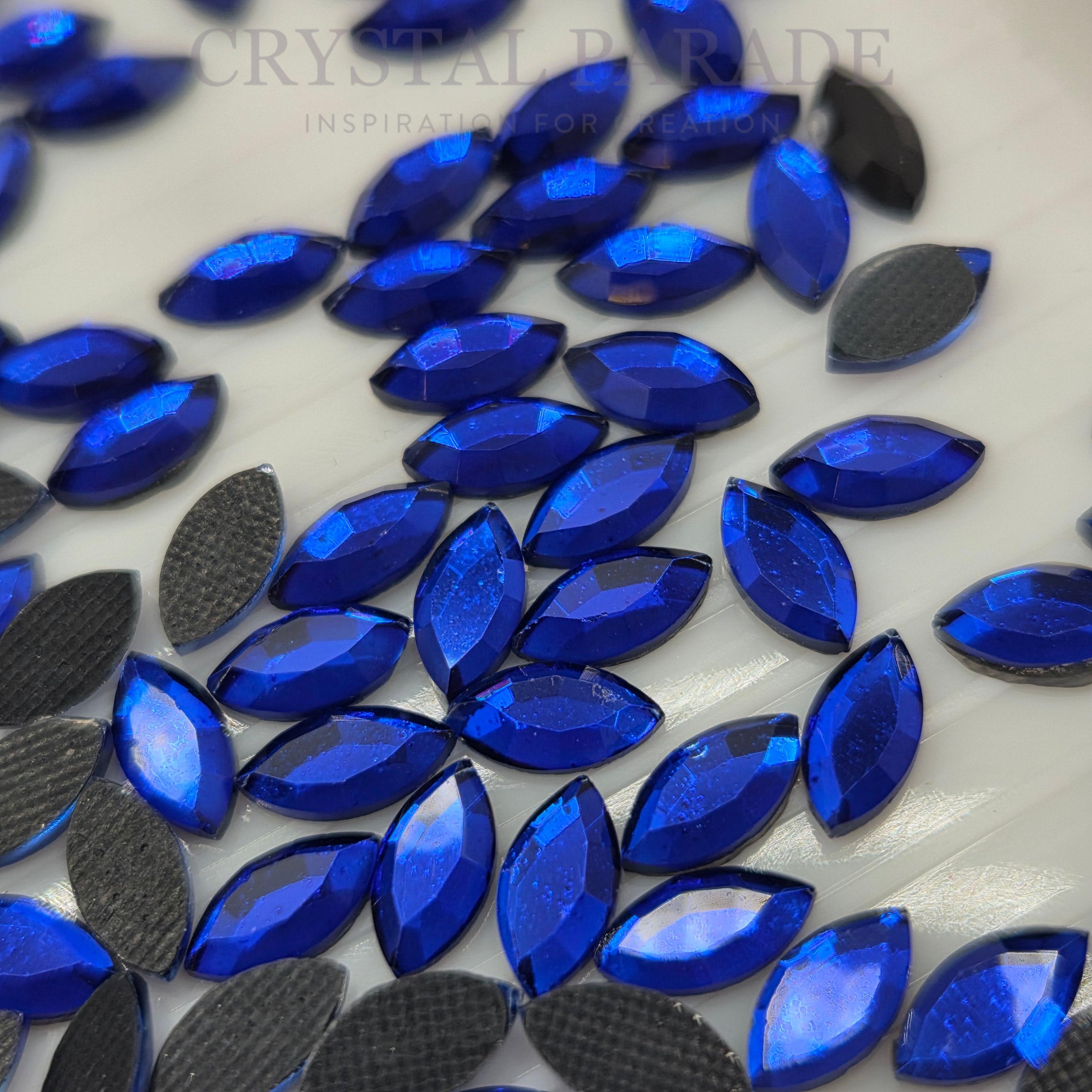 Zodiac Hotfix Navette Shape 4x8mm Sapphire - Pack of 20