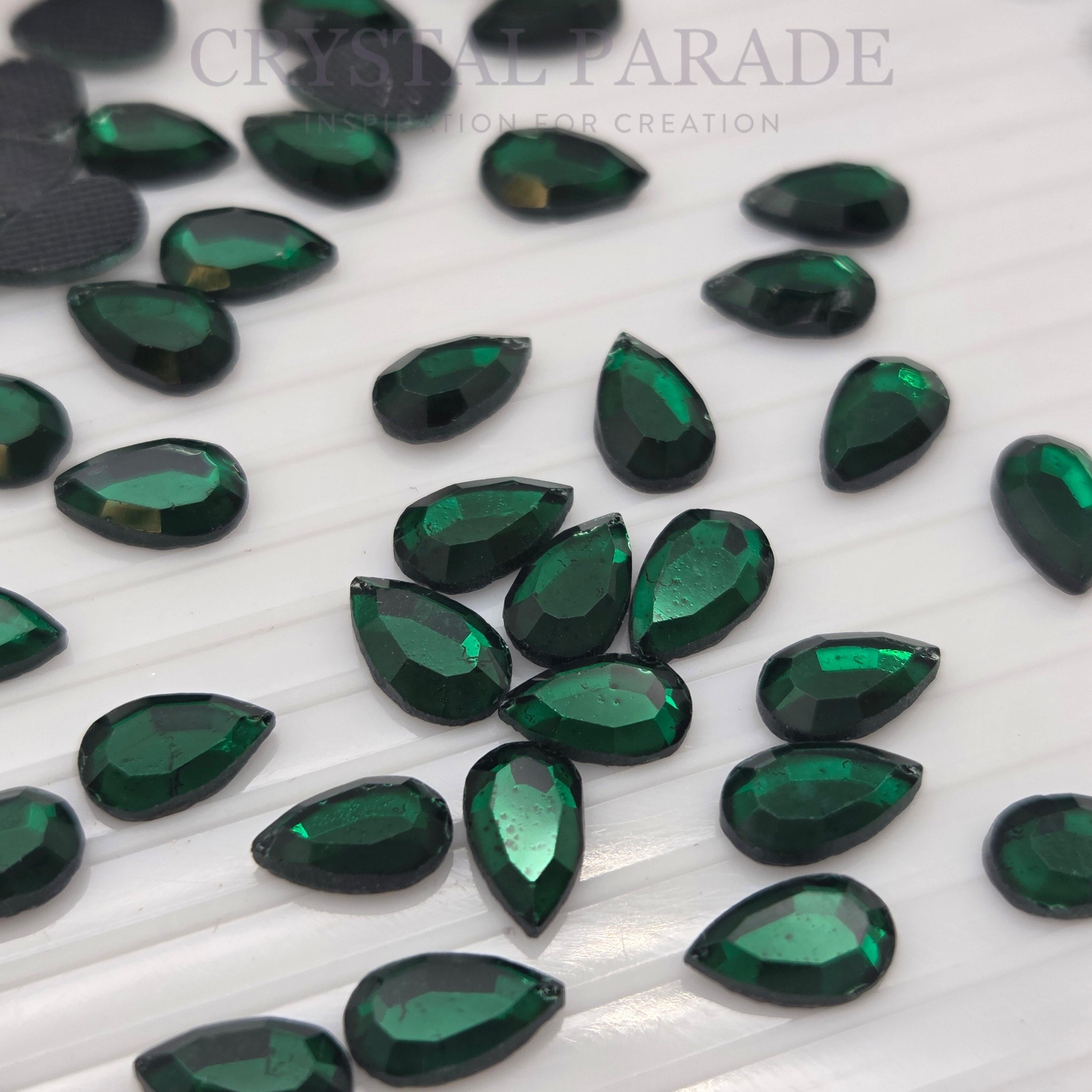 Zodiac Hotfix Peardrop Shape 5x8mm Emerald - Pack of 20
