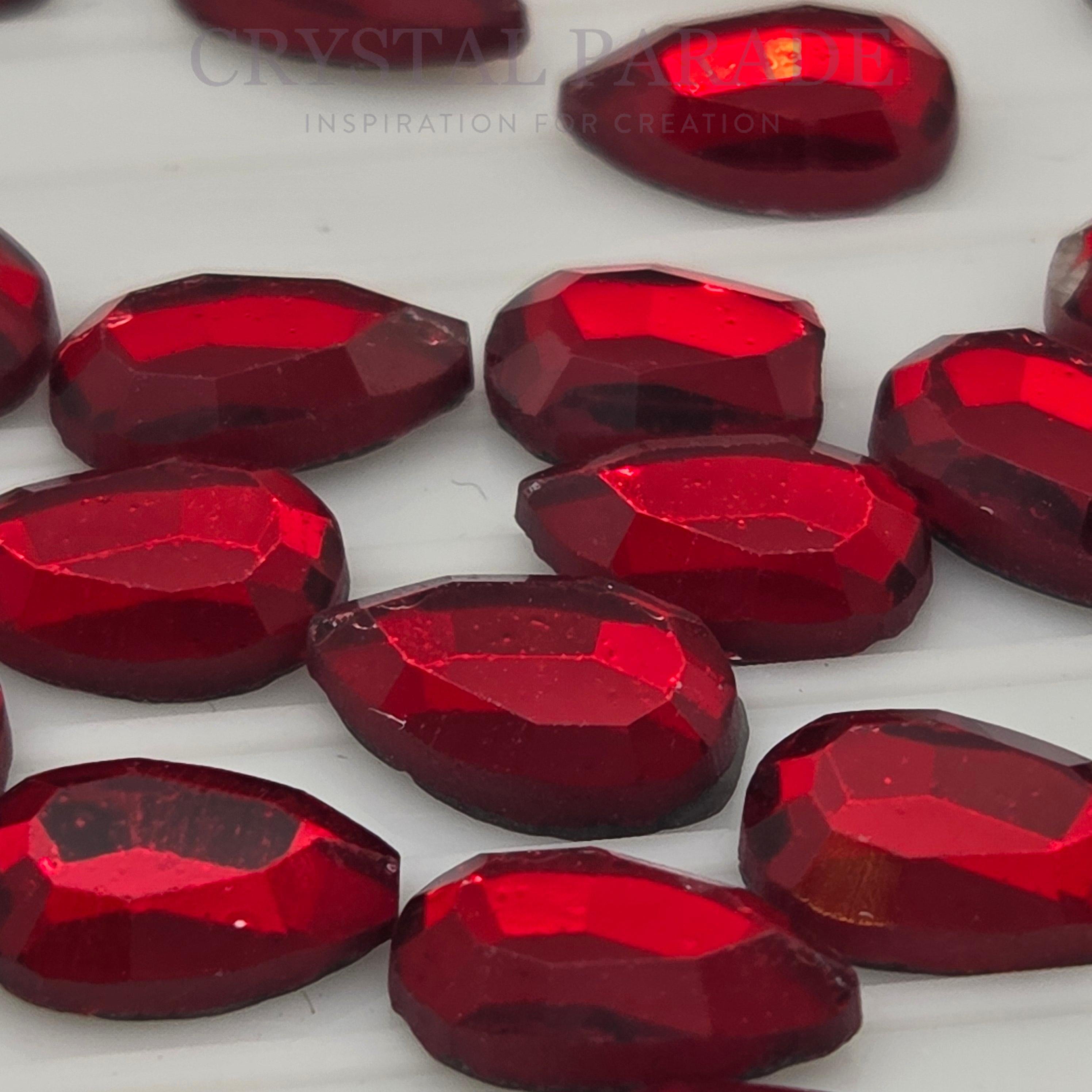 Zodiac Hotfix Peardrop Shape 5x8mm Light Siam - Pack of 20