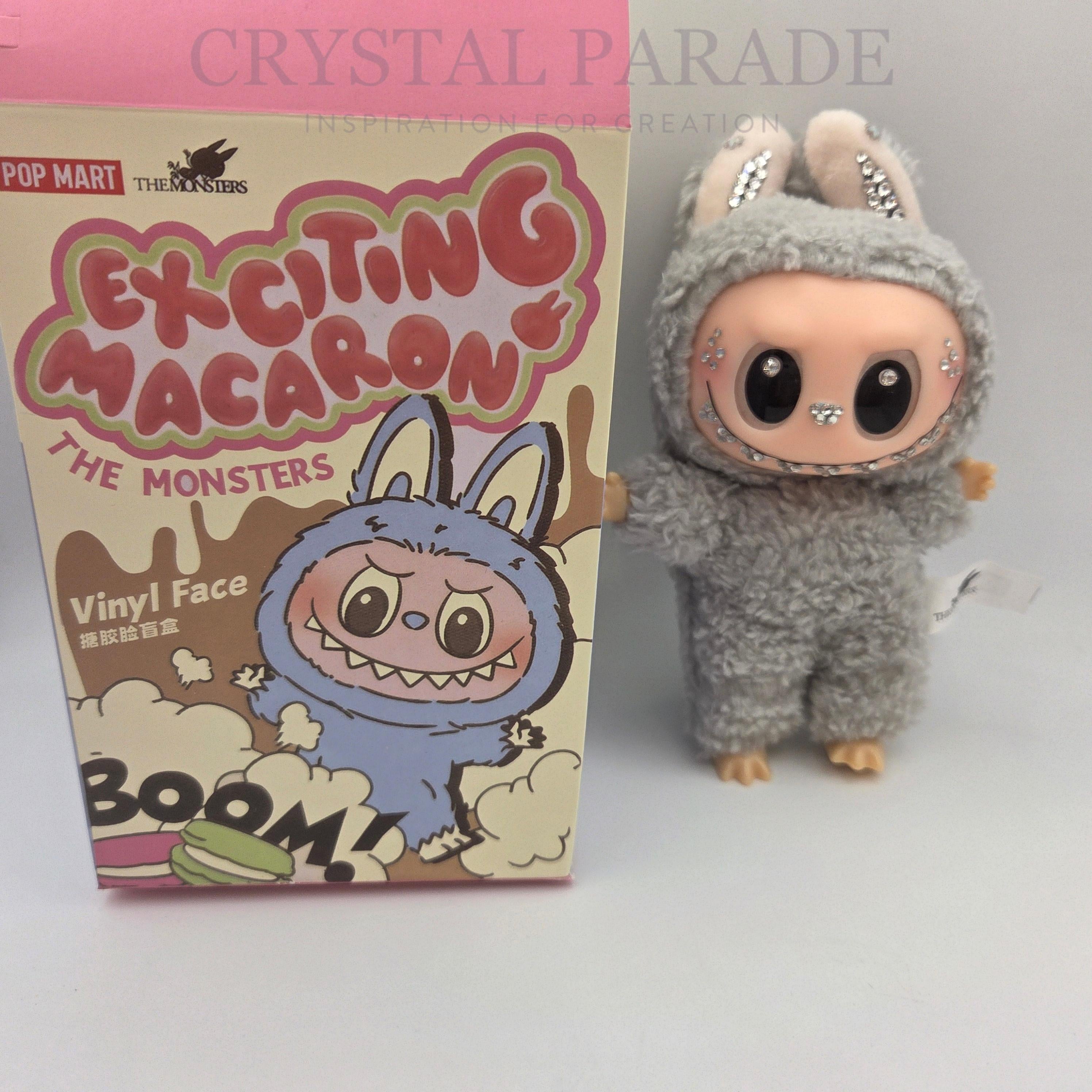 Hand Embellished Labubu Style Keychain - Sesame Bean