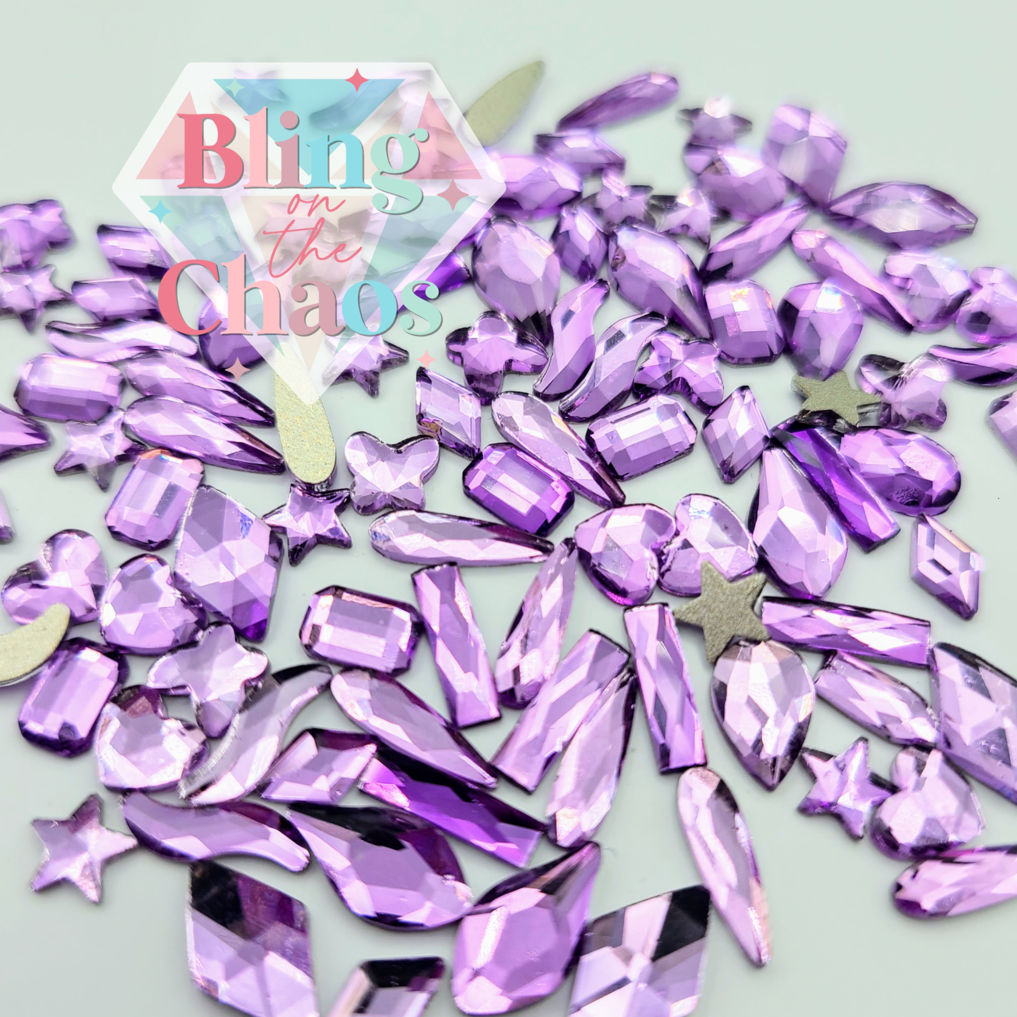Light Violet Assorted Shapes