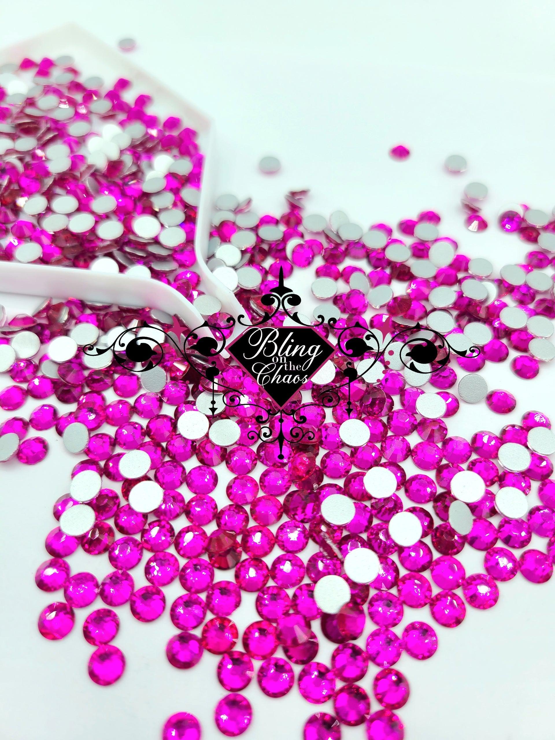 Peach Red Blossom Rhinestone