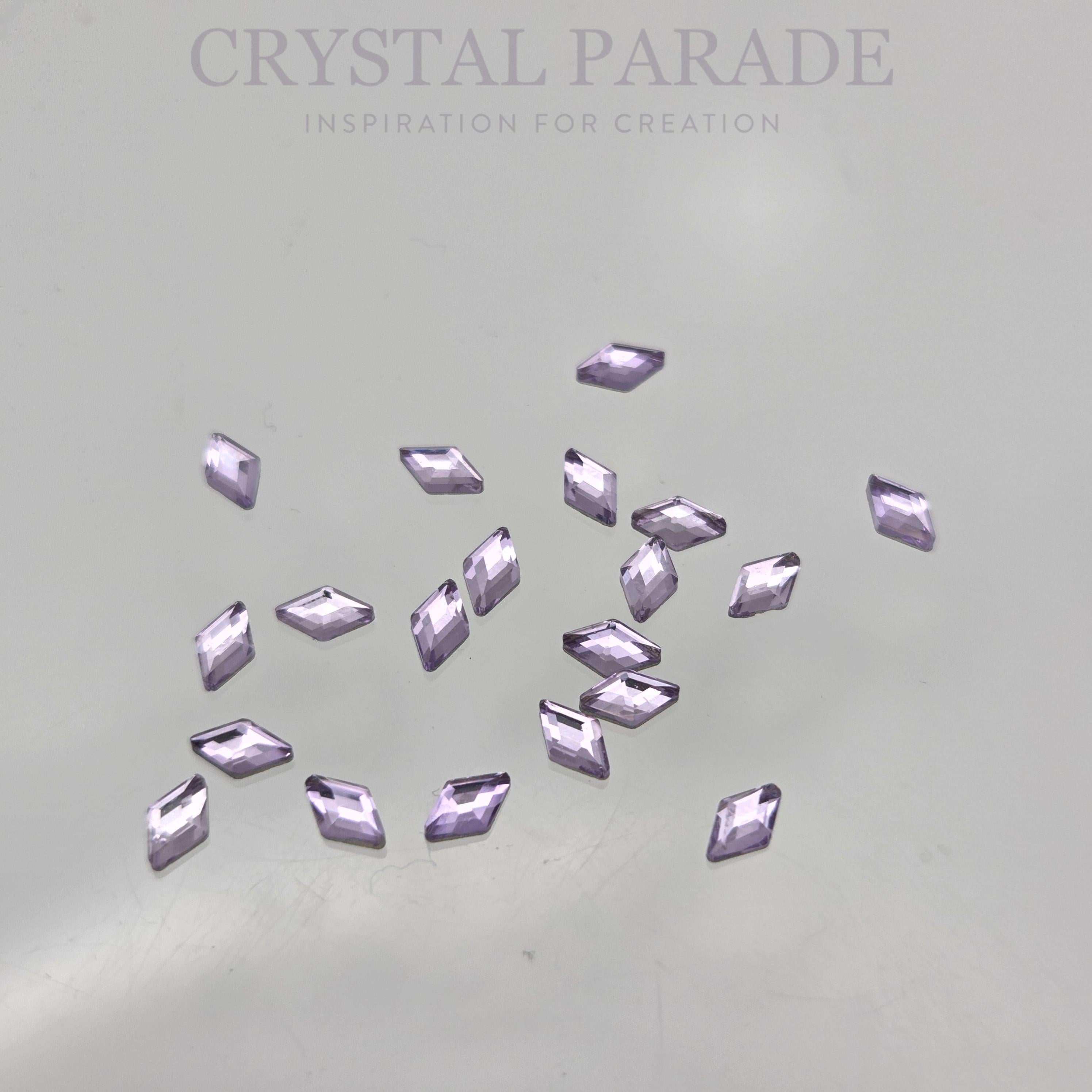 Zodiac Diamond Shape 5x3mm - Violet - Pack of 20