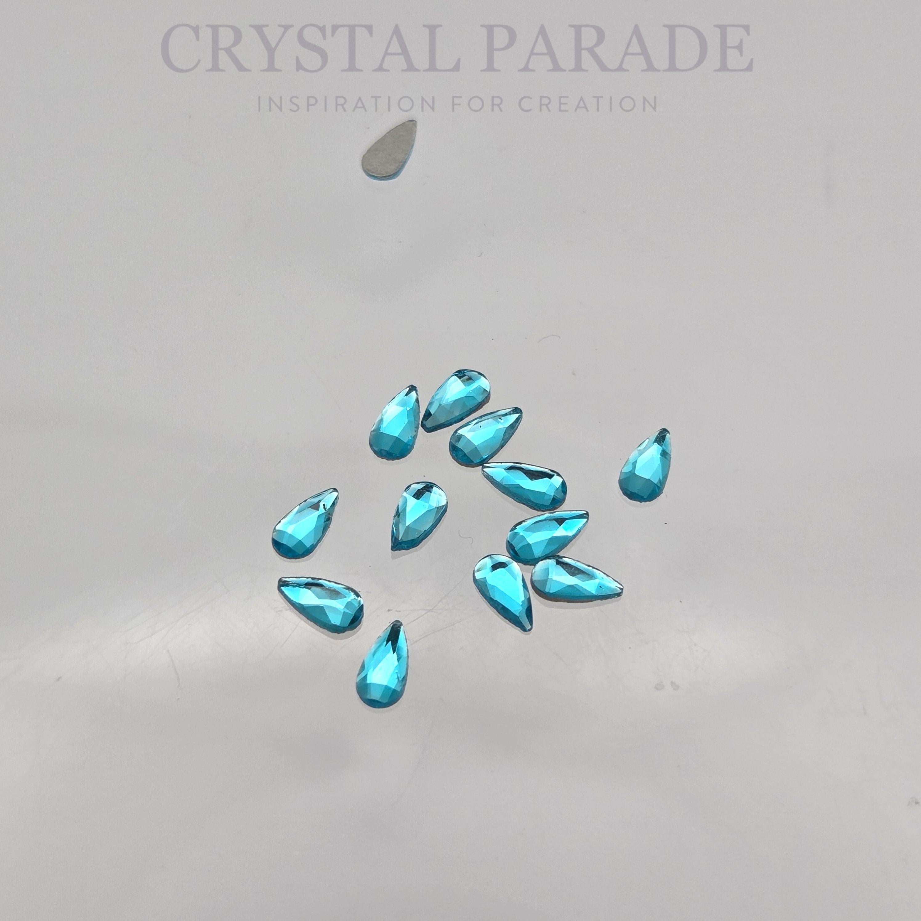 Zodiac Slim Peardrop Shape Aquamarine 3x6mm - Pack of 20