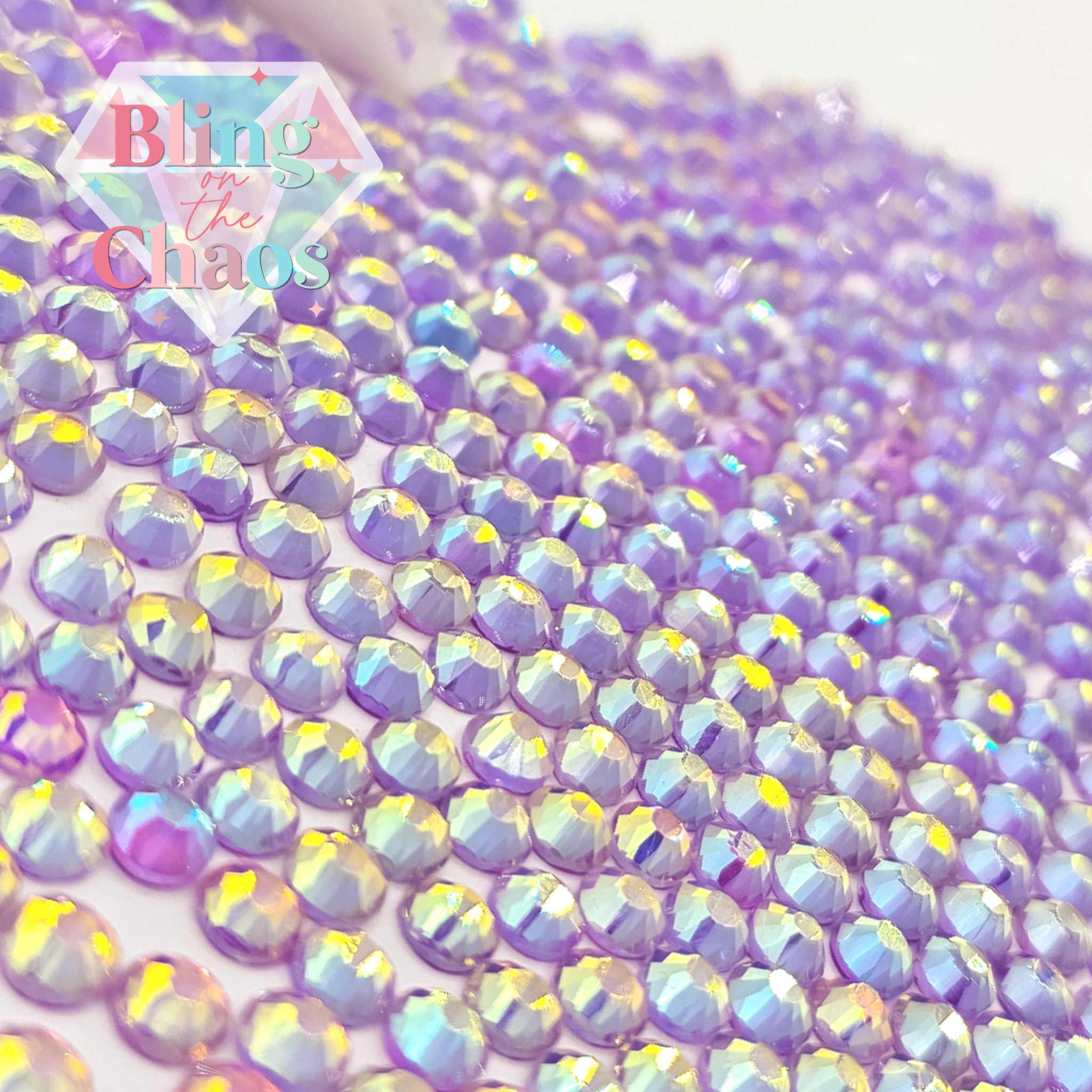 Amethyst Luminous Opal Rhinestone