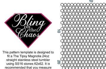 Blank SS16 24oz The Tipsy Magnolia Honeycomb Template