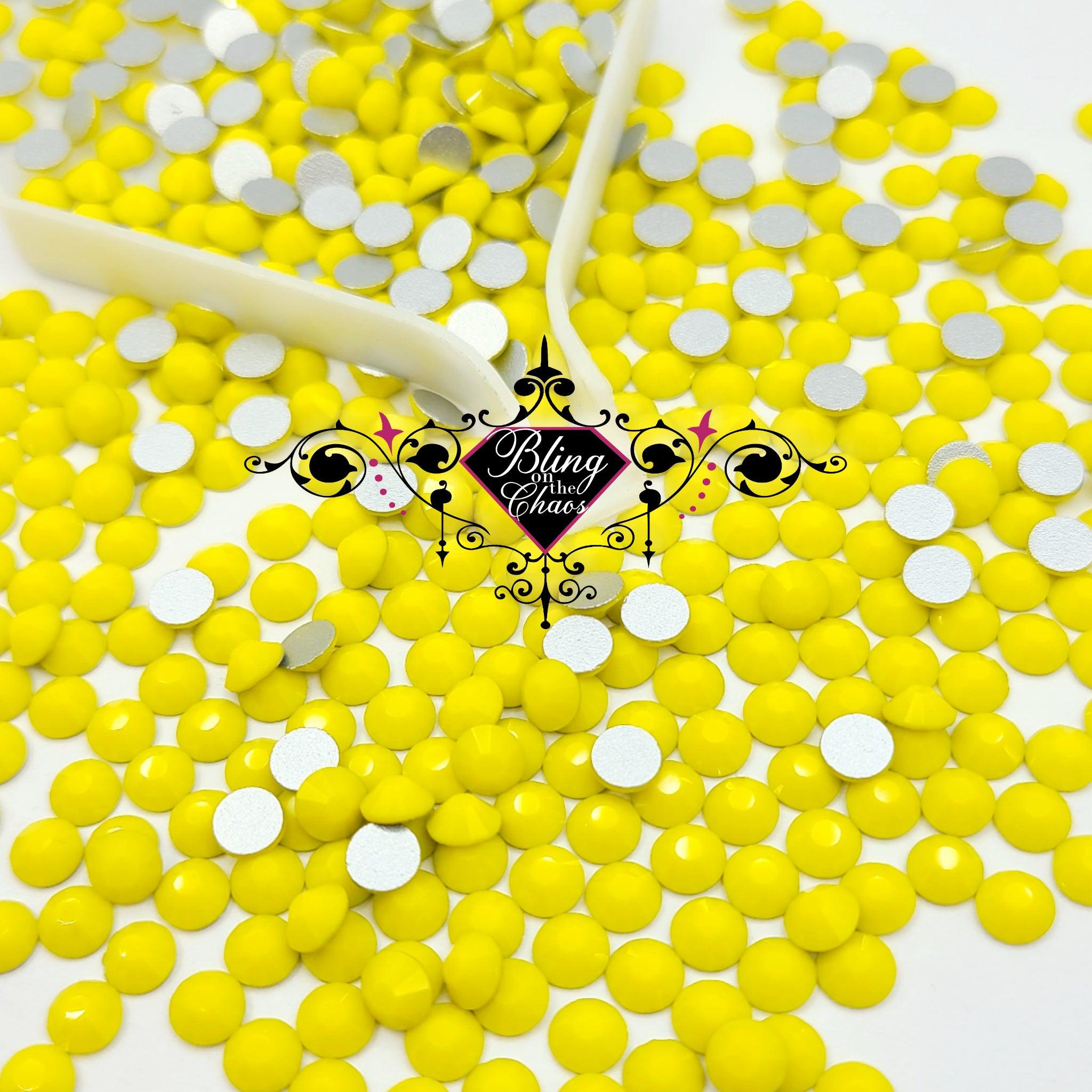 Solid Yellow Rhinestone