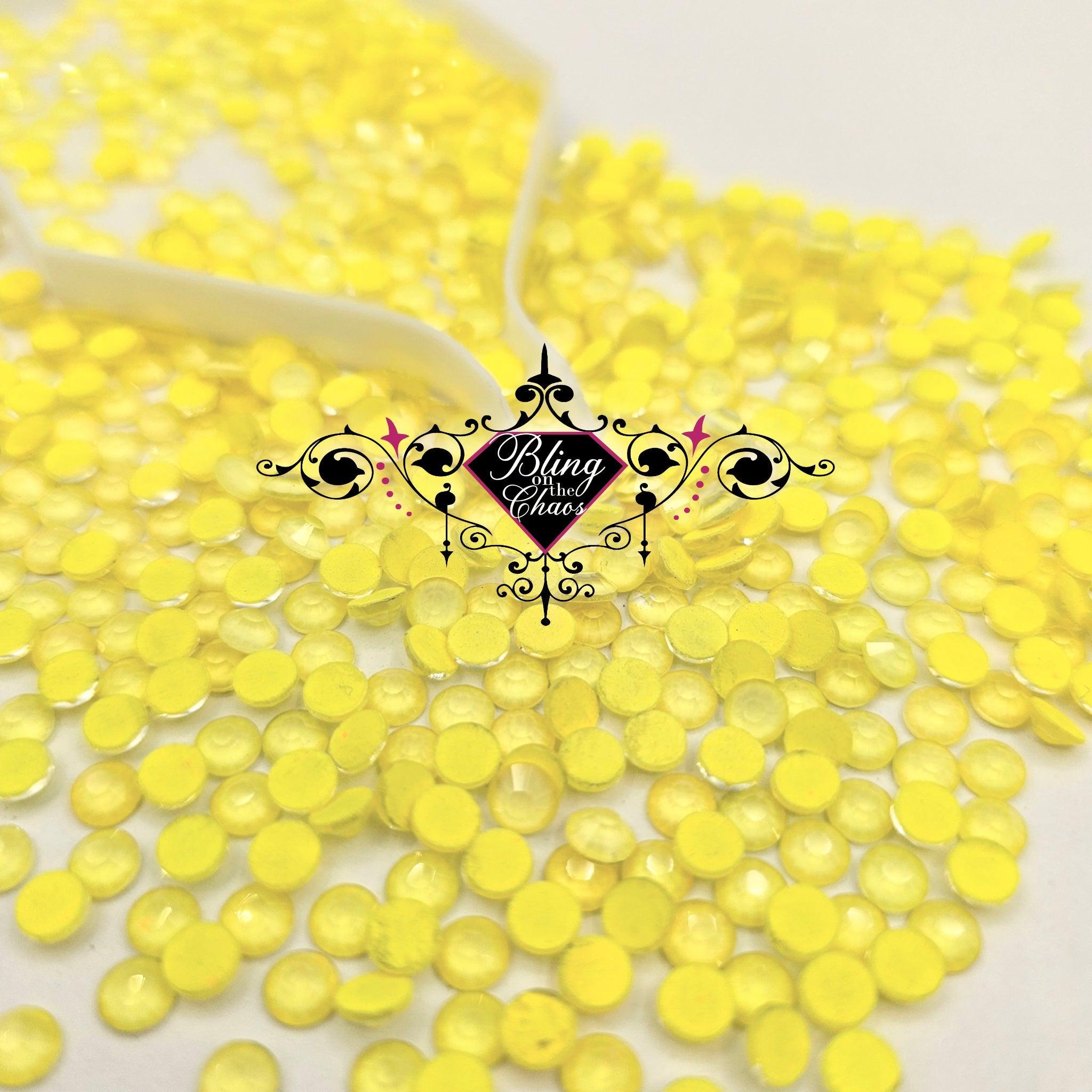 Yellow Rose Neon Rhinestone
