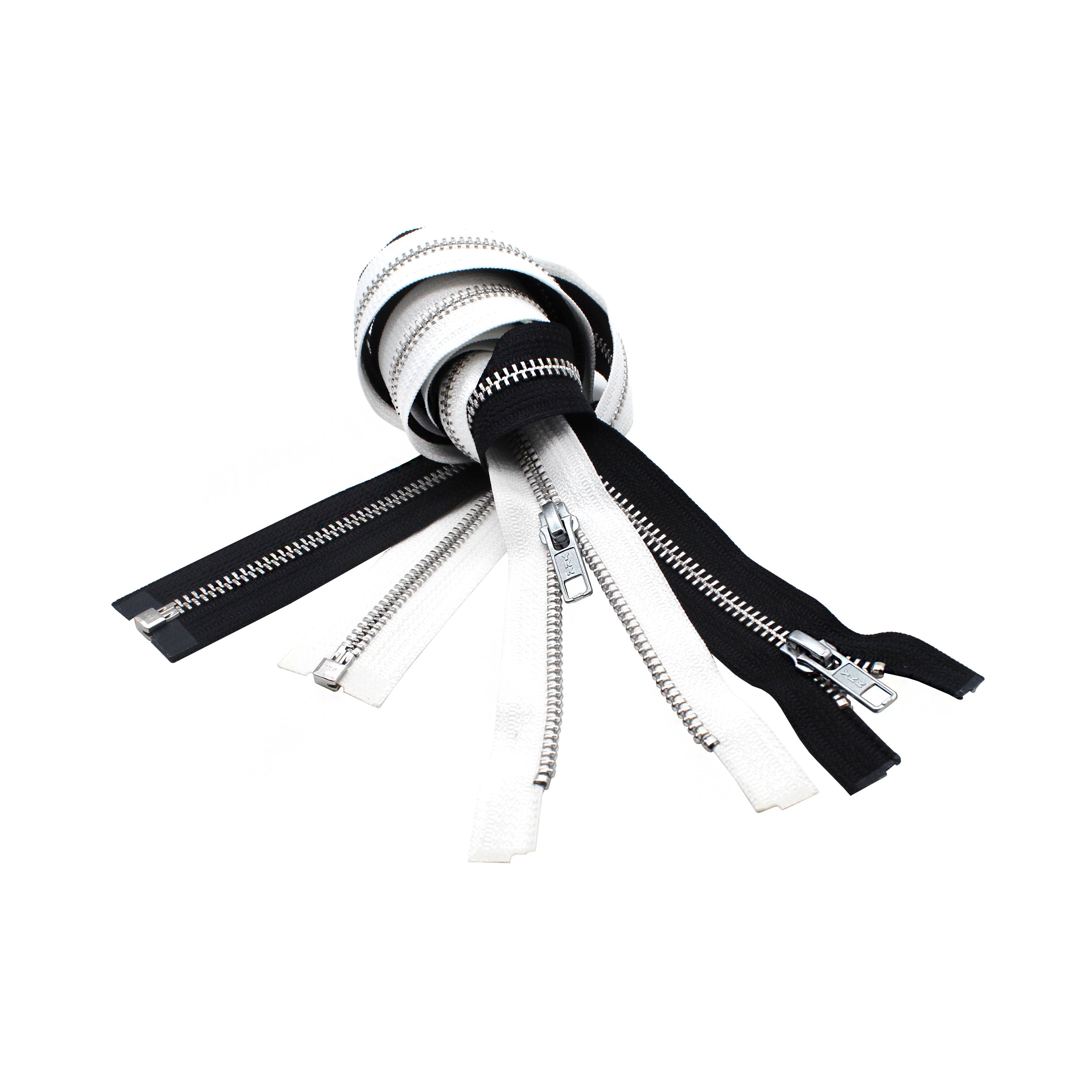 YKK #5 Aluminum Separating - Black & White