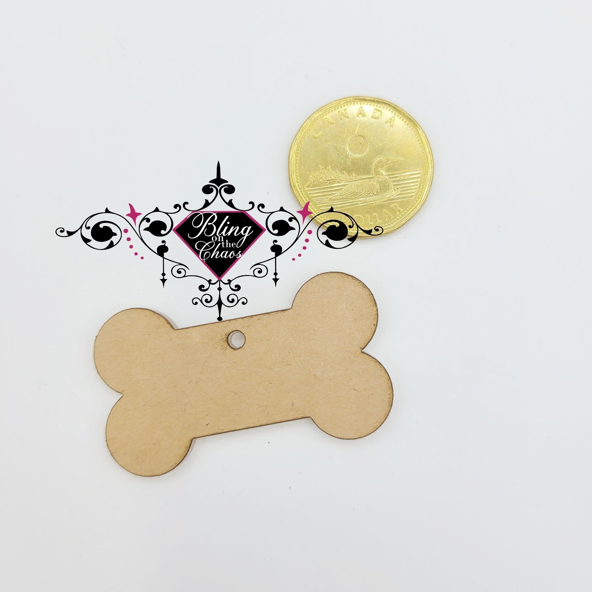 Dog Tag Bone 2 or 3"