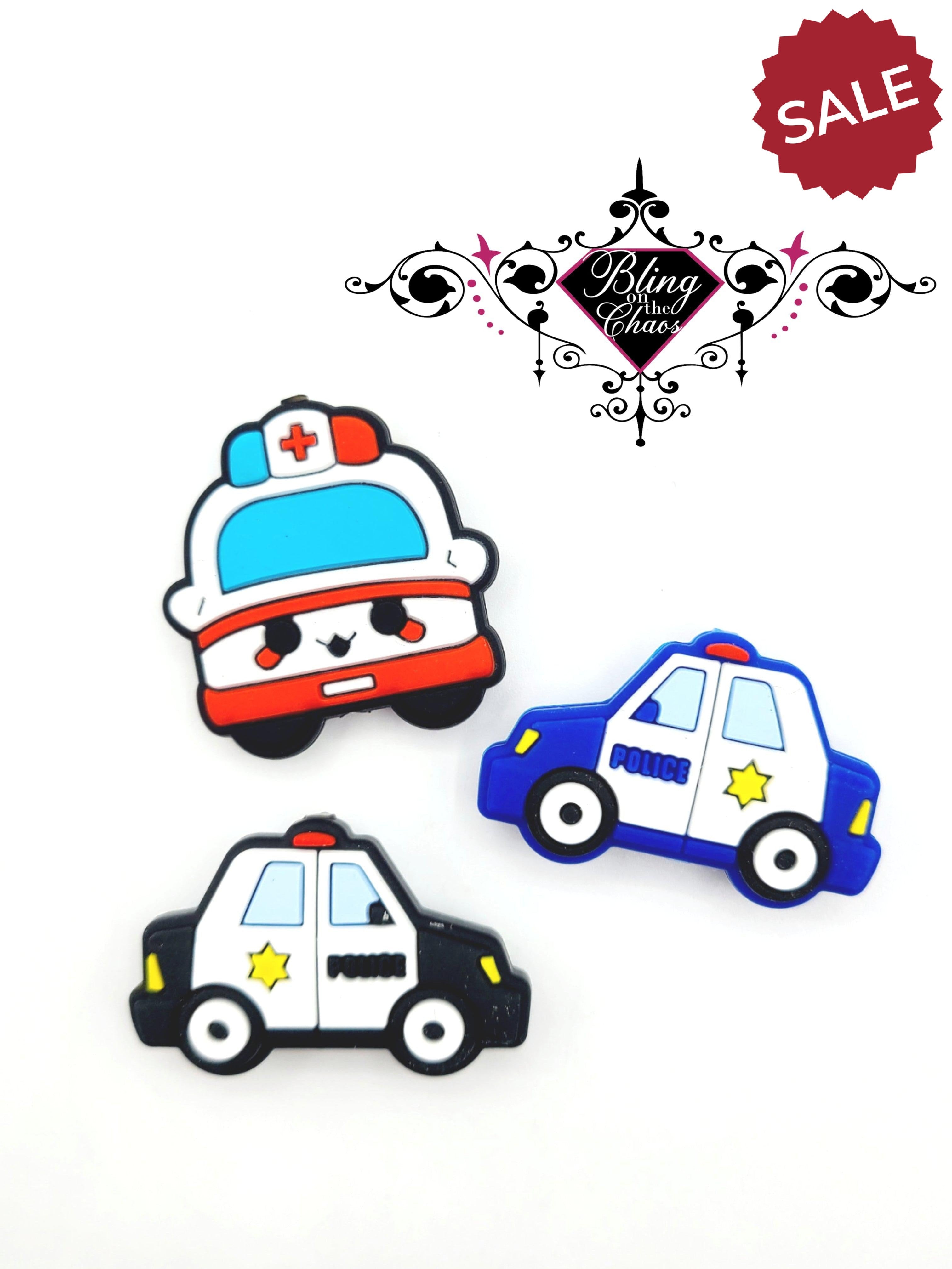 Emergency Vehicles Silicone Bead