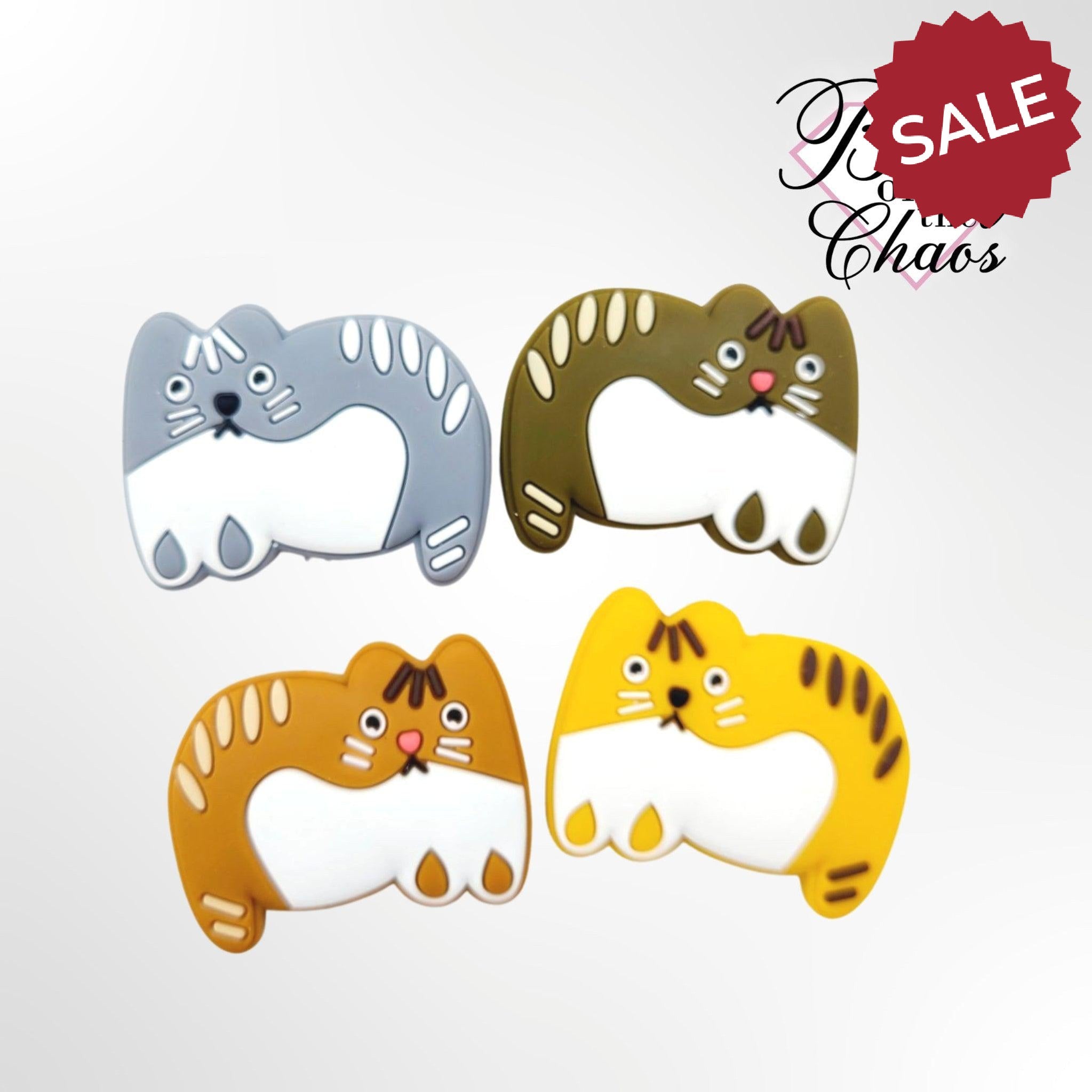 Fat Cat Silicone Bead