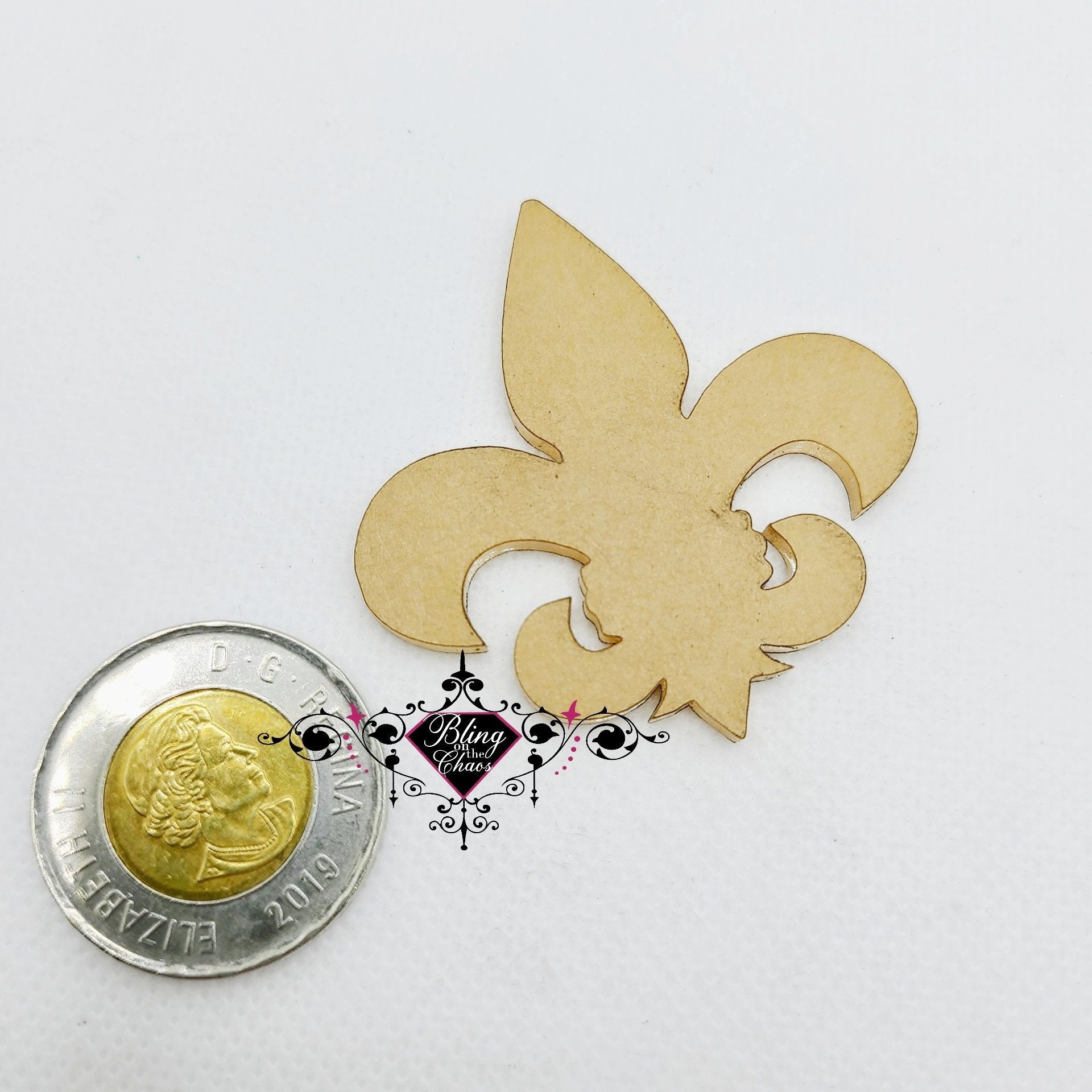Fleur De Lis Acrylic Blank 2"