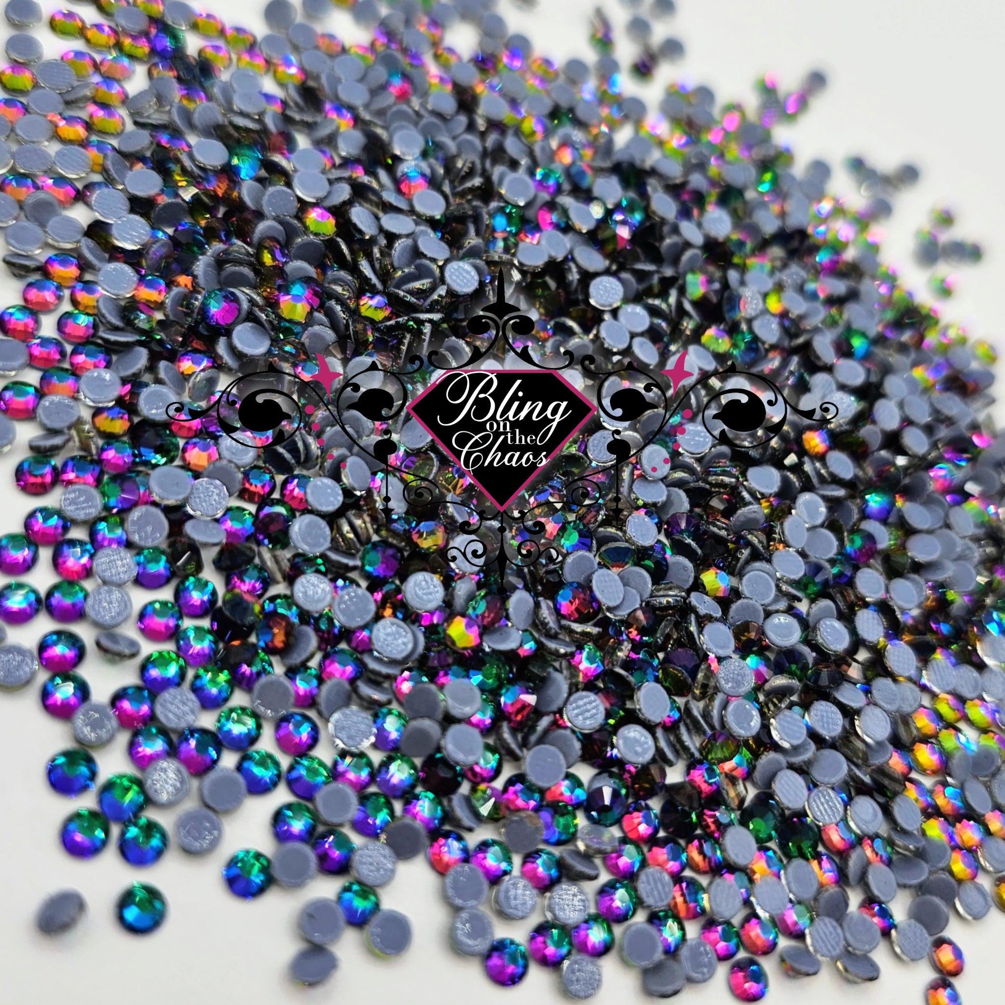 Green Flame Hotfix Rhinestones