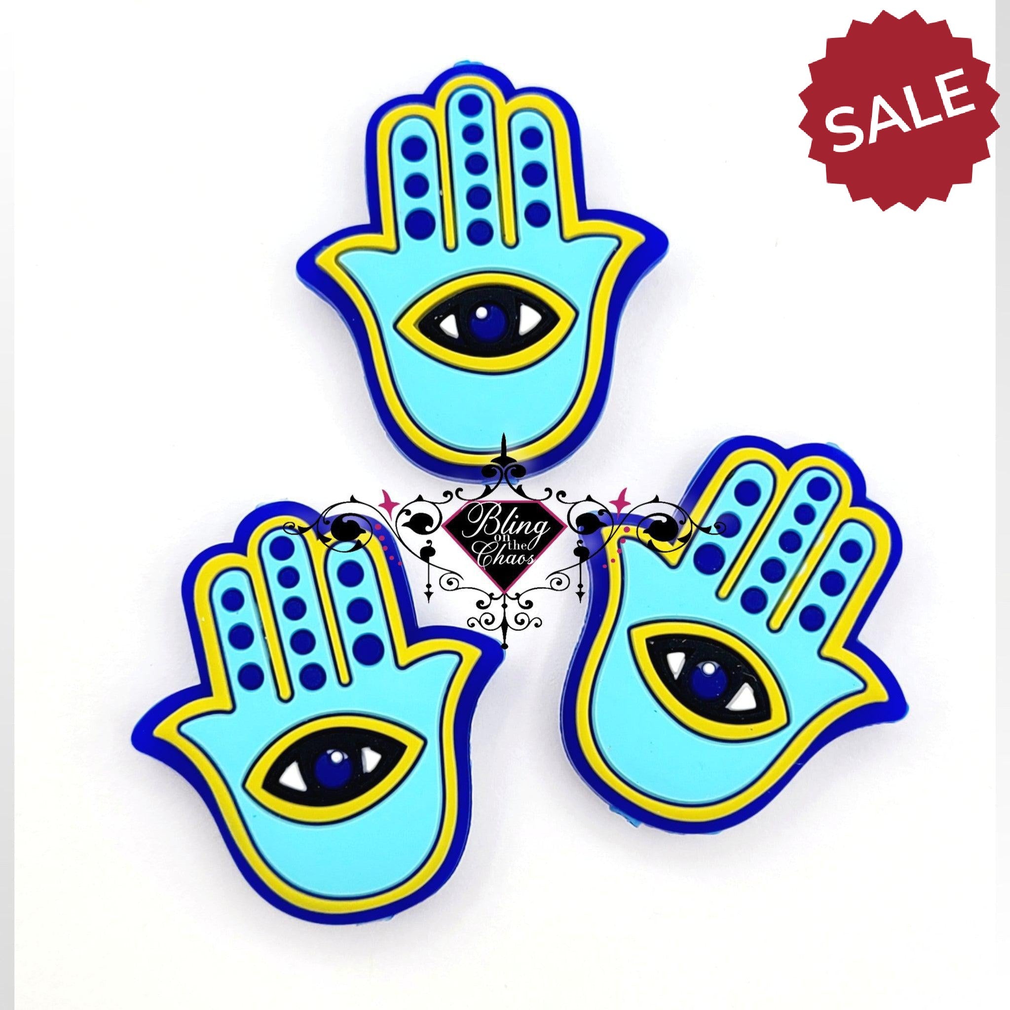Hamsa Silicone Bead
