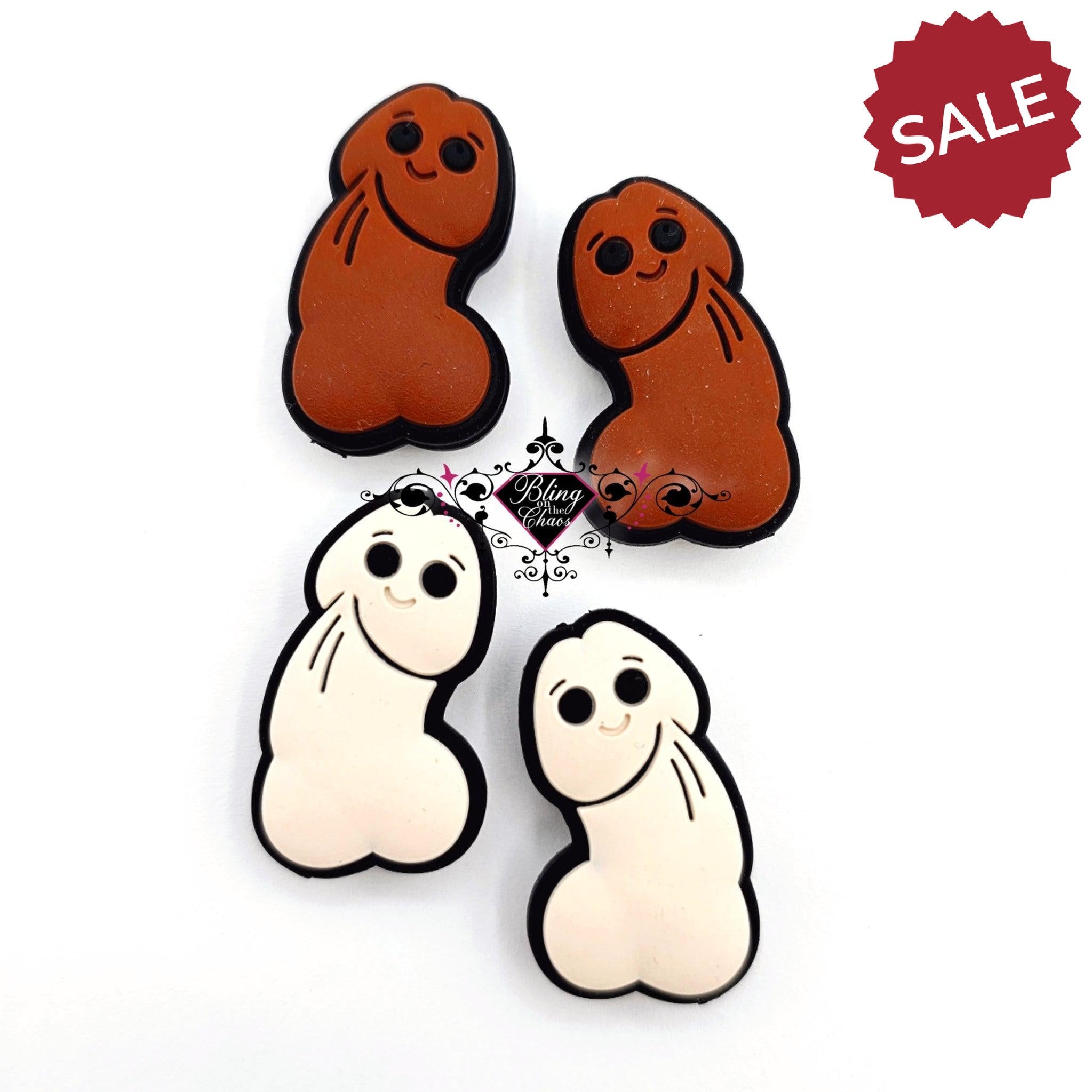 Happy Sausage Silicone Bead