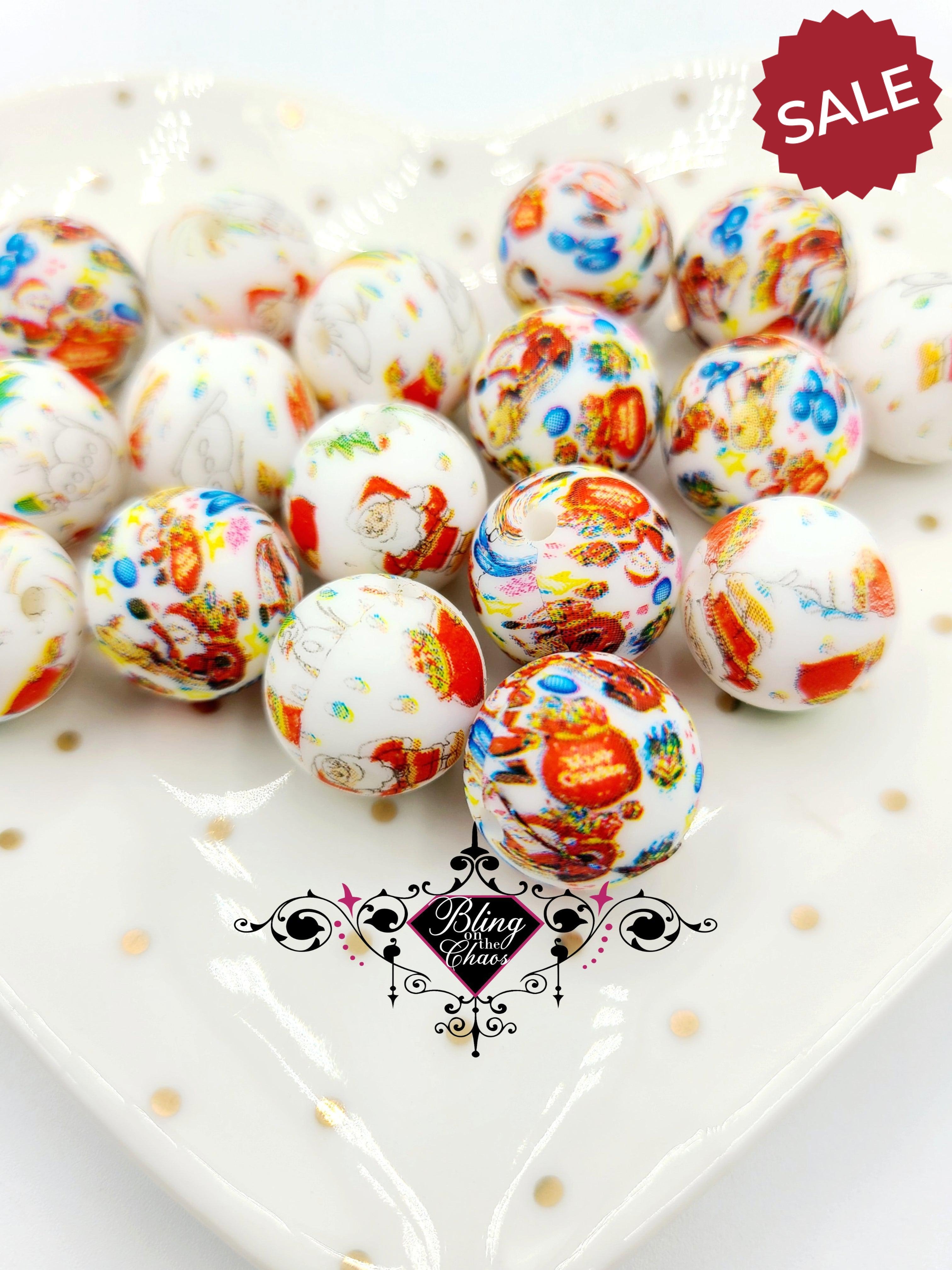 Holiday Theme Silicone Beads