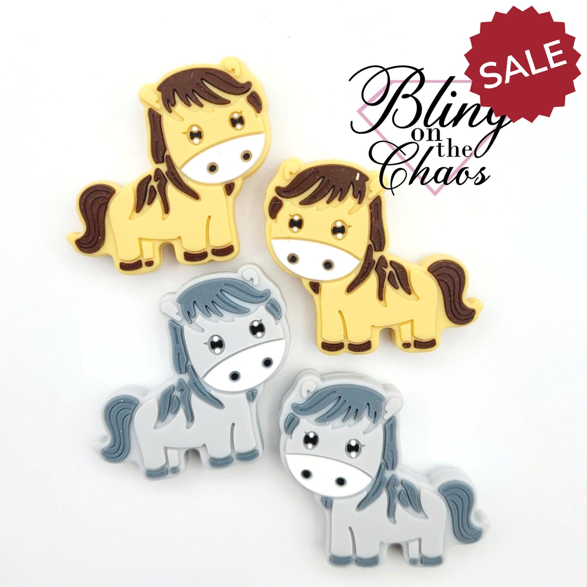 Horse Silicone Bead
