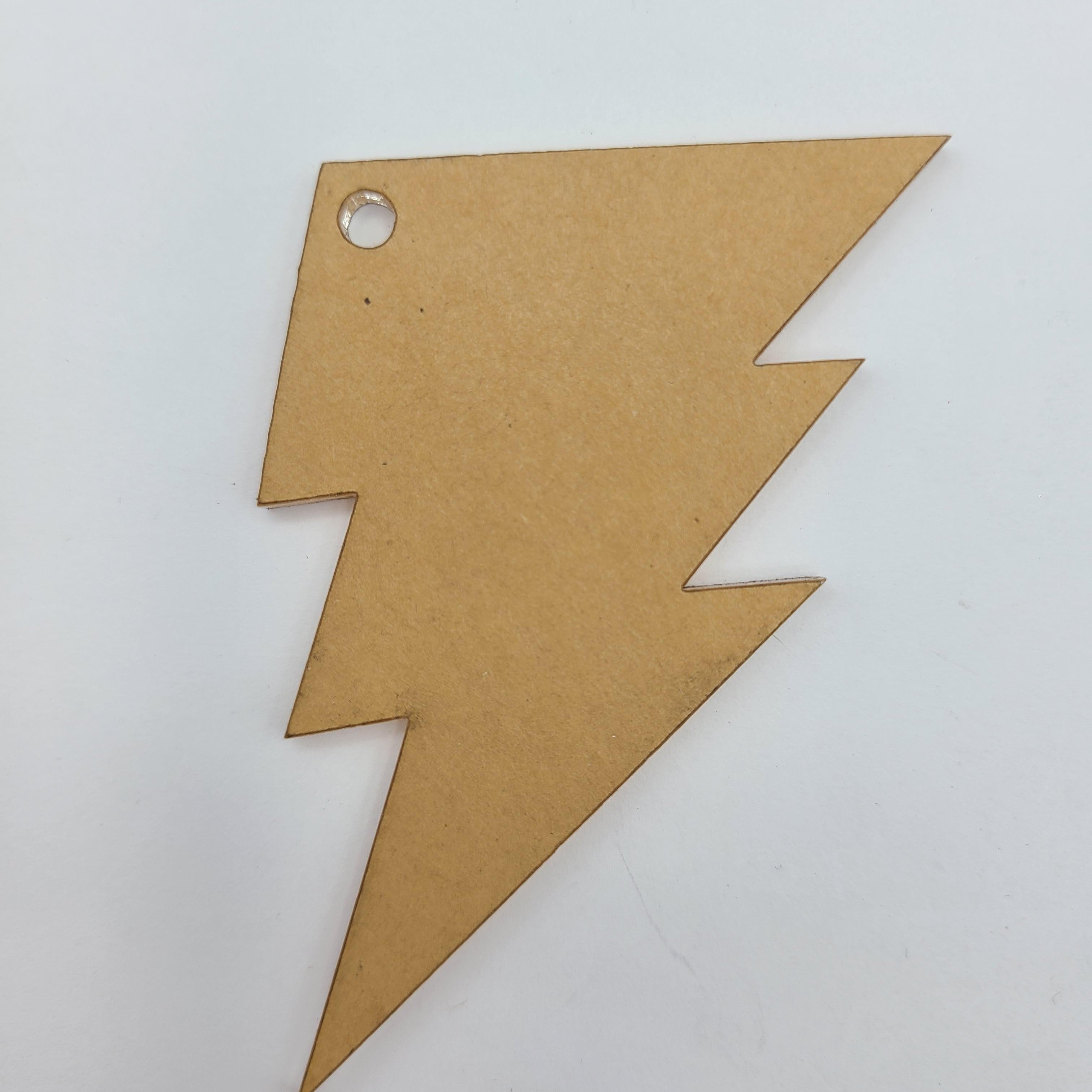Lightening Bolt  3" Blank